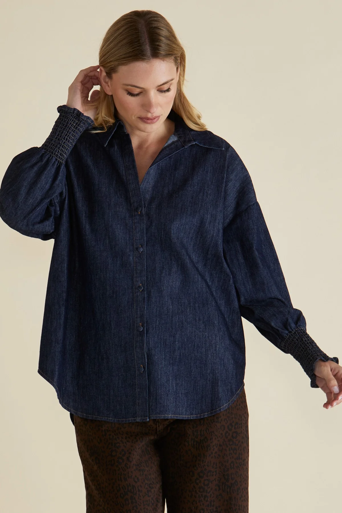 Betty Basics Sonderborg Shirt Dark Ink