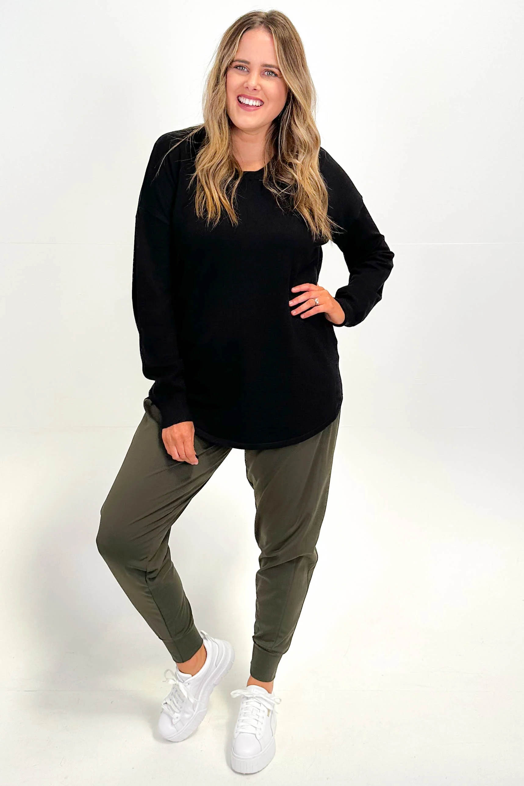 Betty Basics Sophie Knit Jumper Black - Image 3