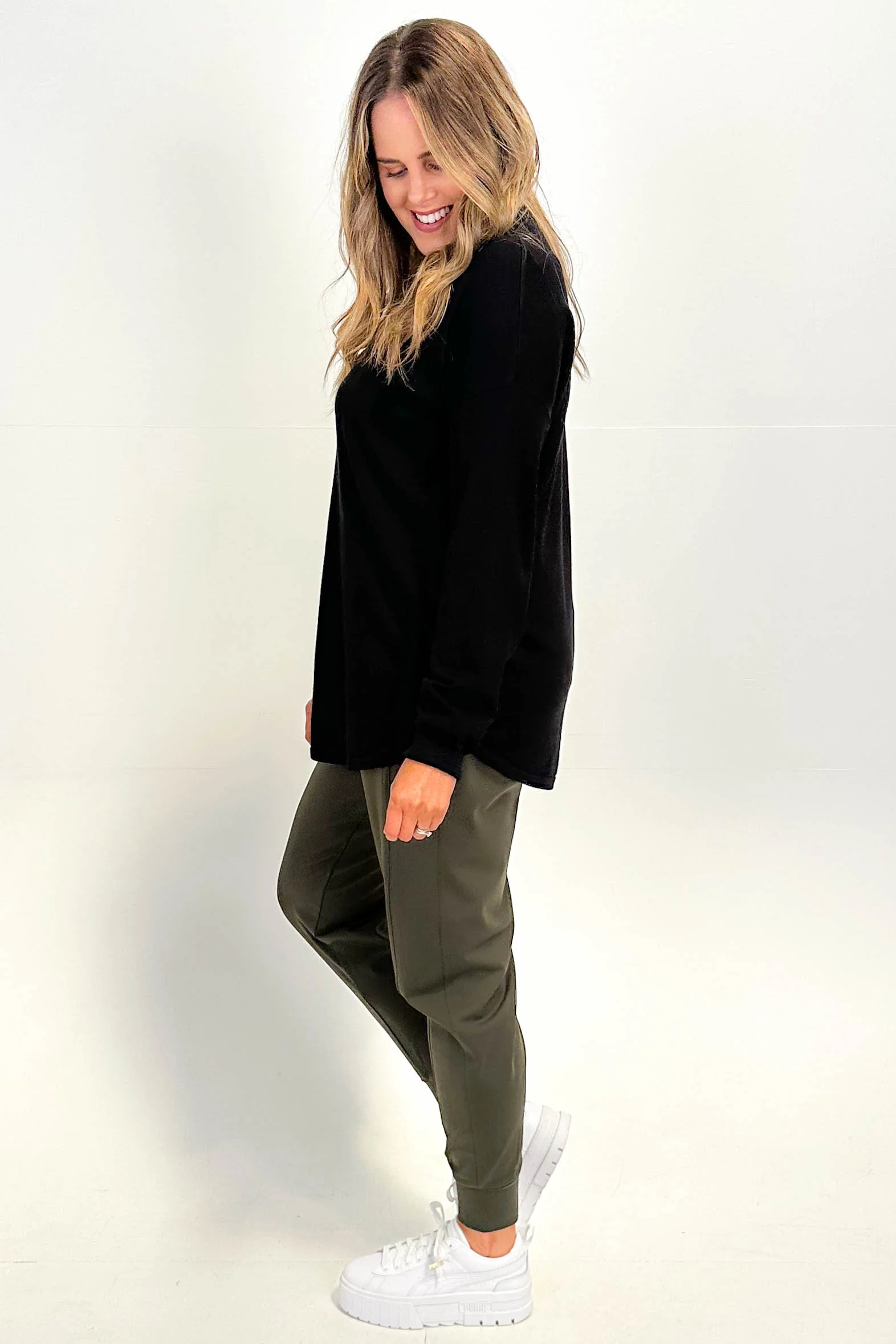 Betty Basics Sophie Knit Jumper Black - Image 4