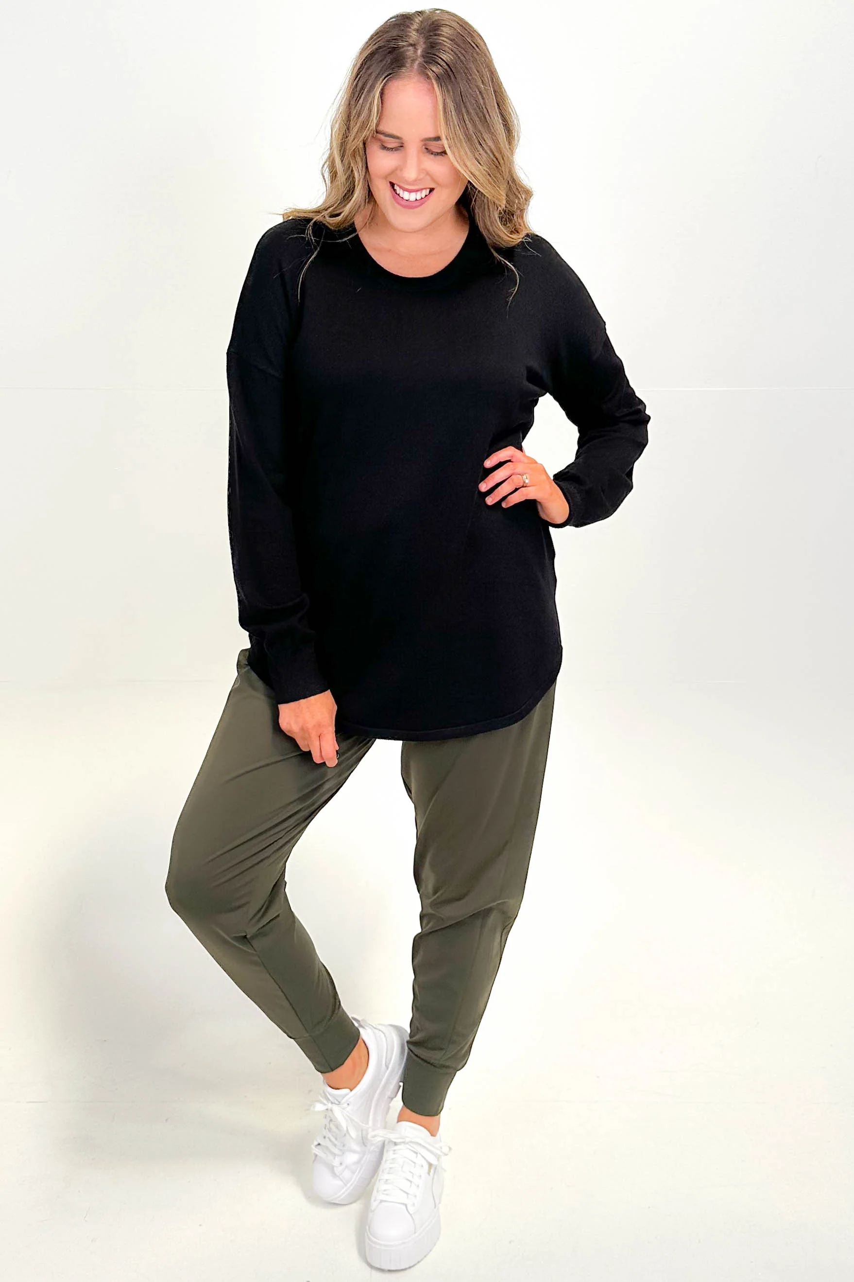 Betty Basics Sophie Knit Jumper Black - Image 5