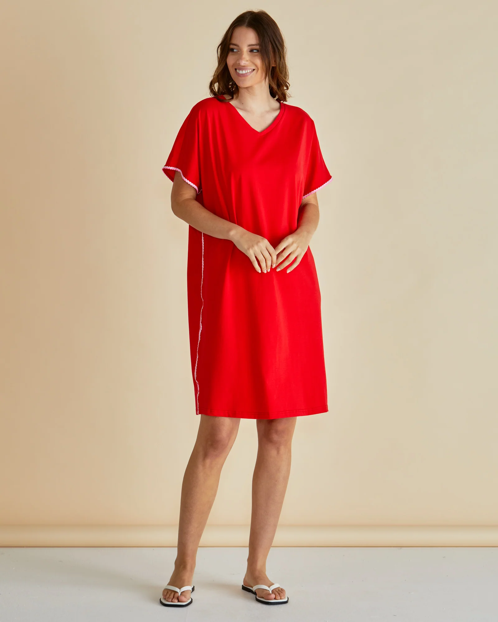Betty Basics Stellar T-Shirt Dress Red