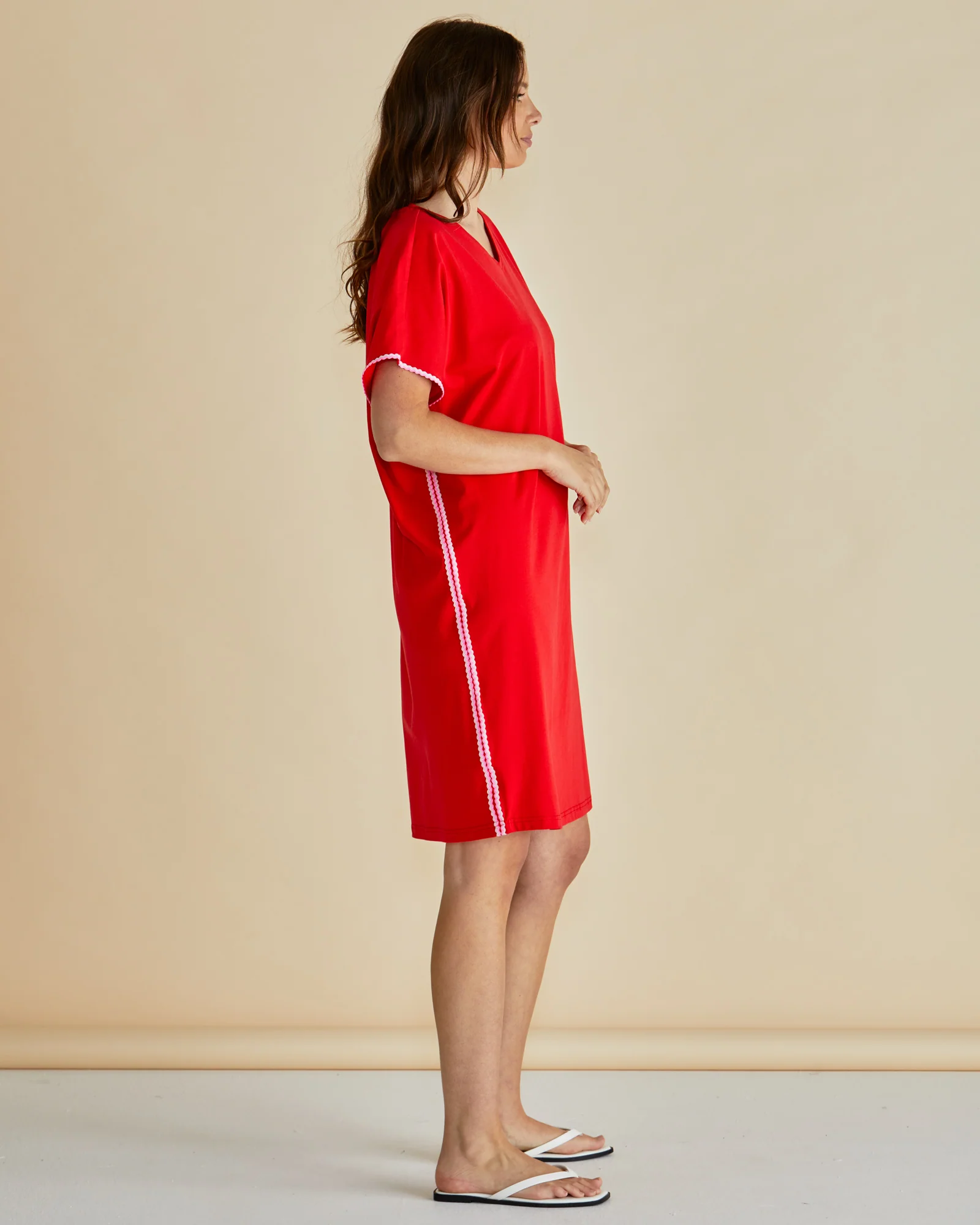 Betty Basics Stellar T-Shirt Dress Red - Image 2