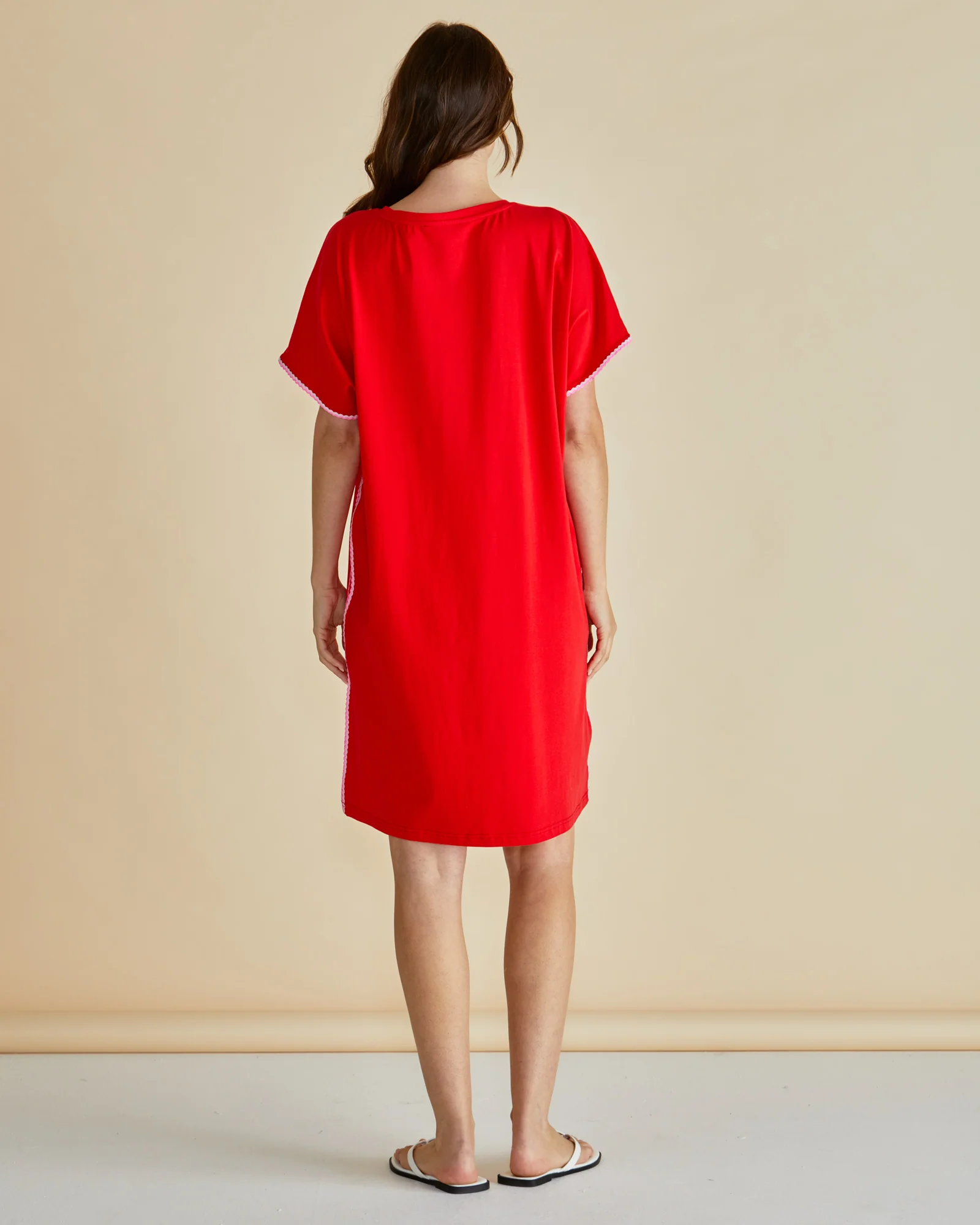 Betty Basics Stellar T-Shirt Dress Red - Image 3