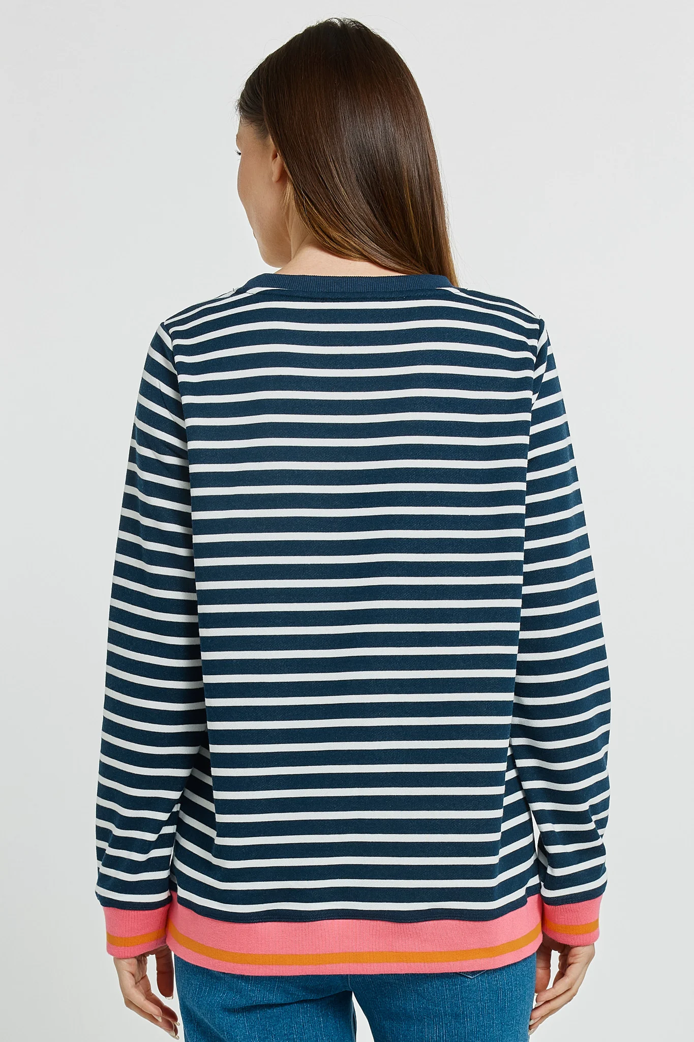 Betty Basics Tyra Sweat Navy White Stripe - Image 5