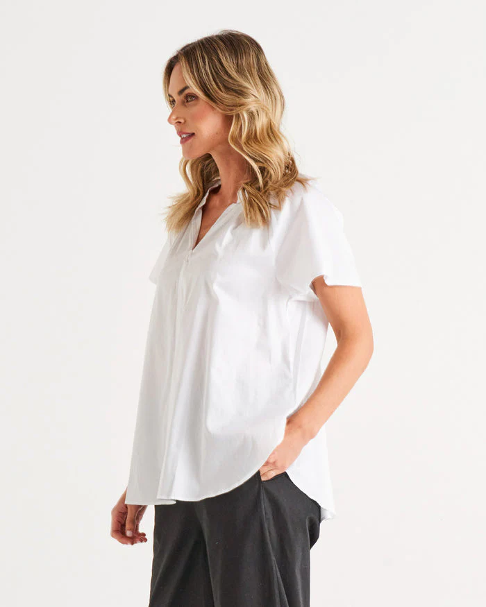 Betty Basics Victoria Blouse White - Image 3