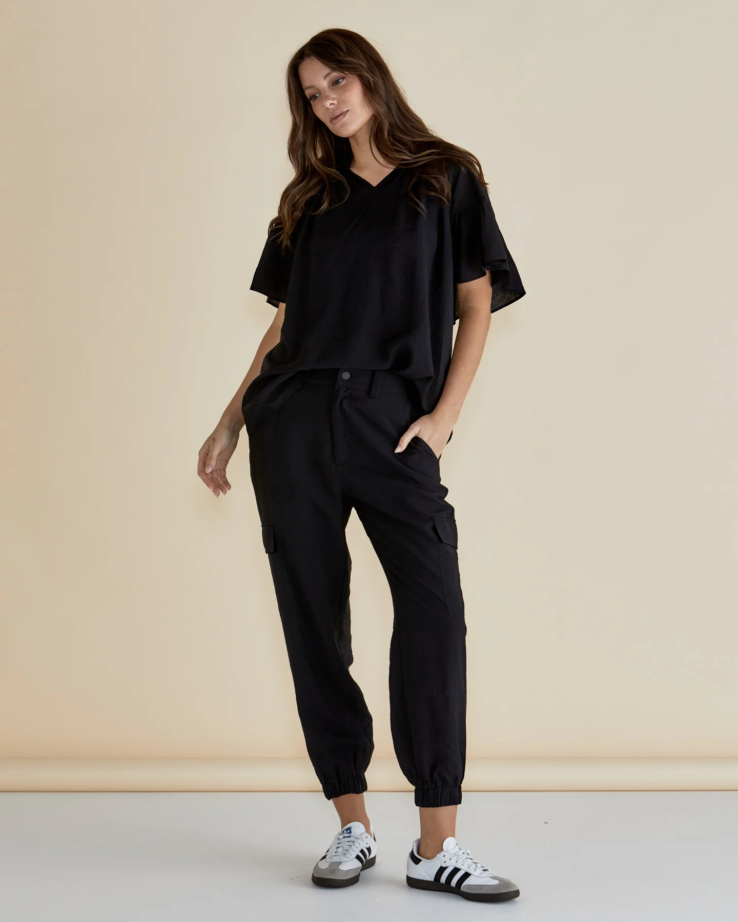 Betty Basics Vivienne Blouse Black - Image 3