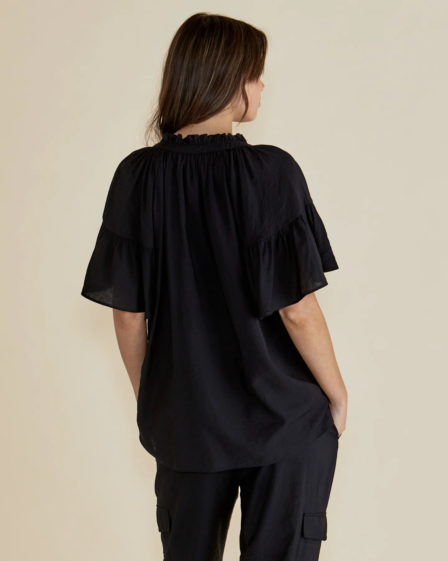 Betty Basics Vivienne Blouse Black - Image 4
