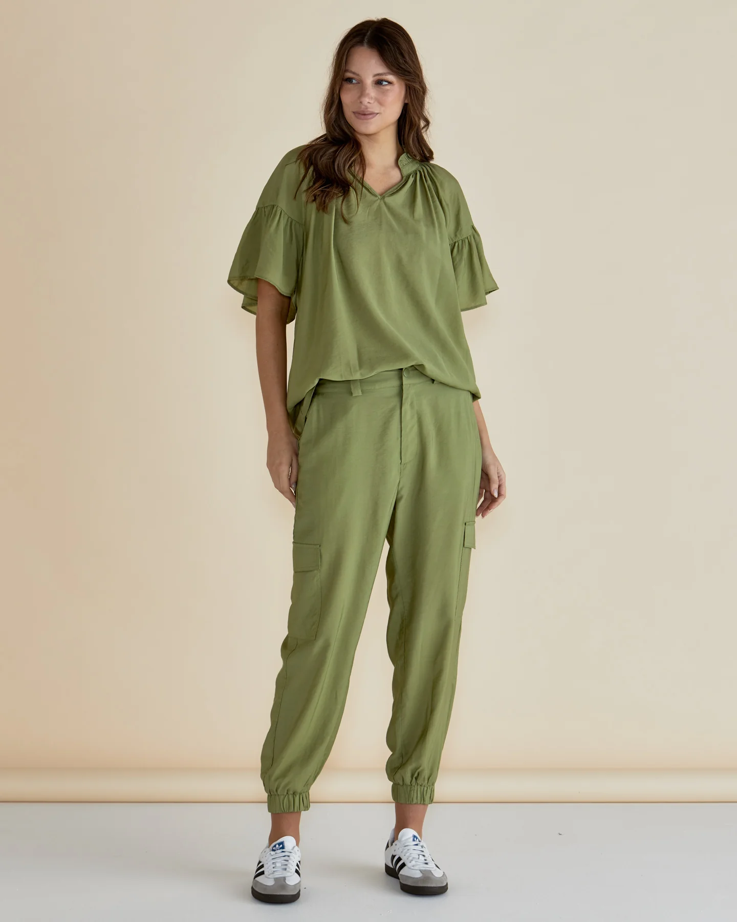 Betty Basics Vivienne Blouse Pistachio - Image 2