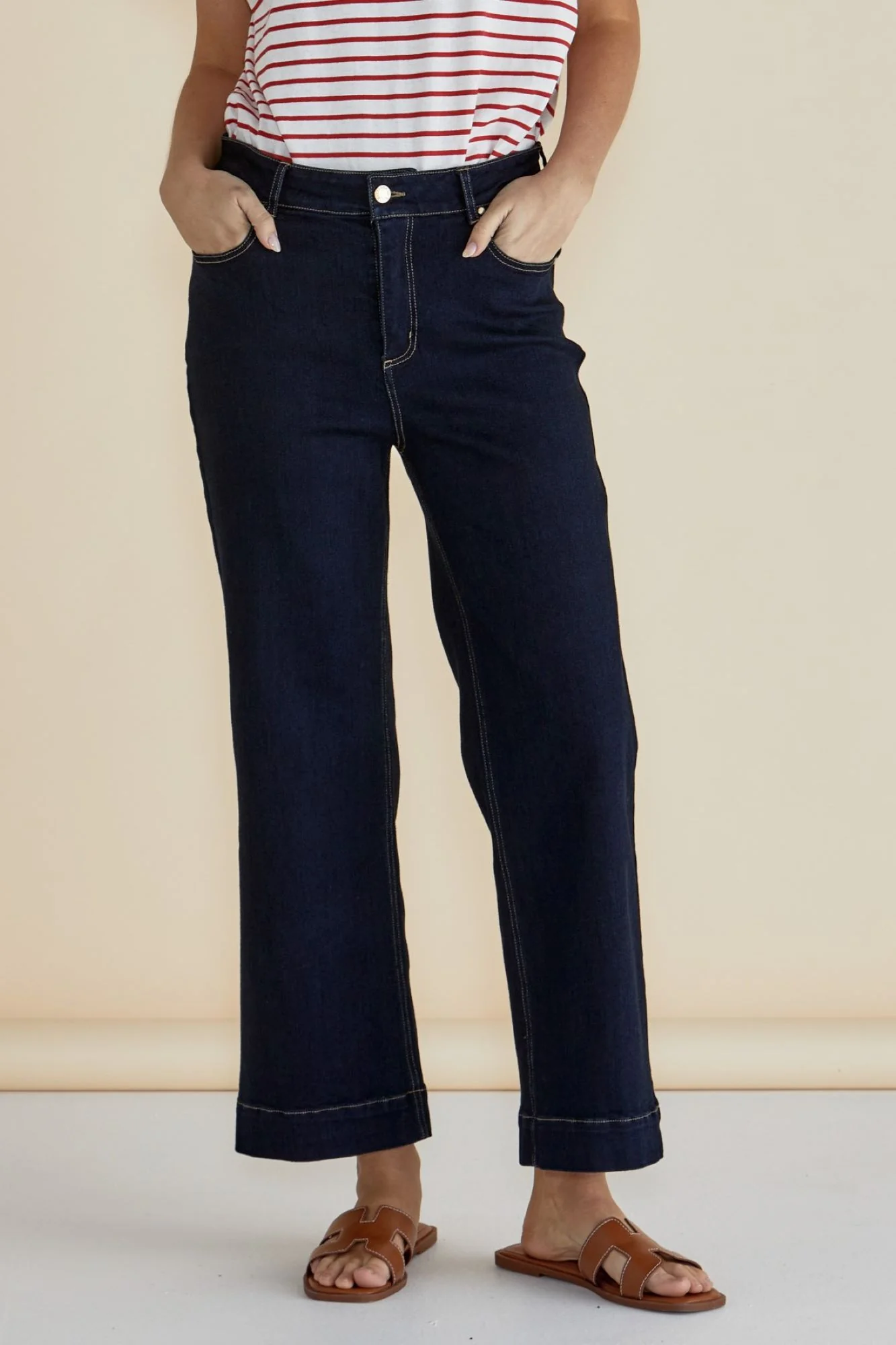 Betty Basics Willow Wide Leg Jean Ink - Image 2