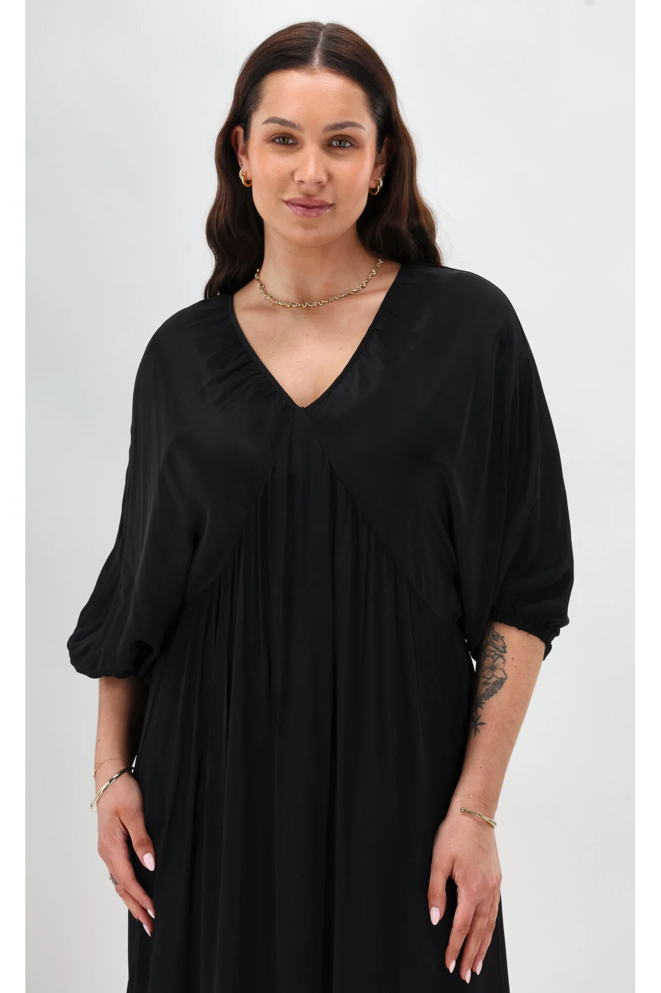 Celebration By Shine On Lorna Blouson Dress Black - Image 4