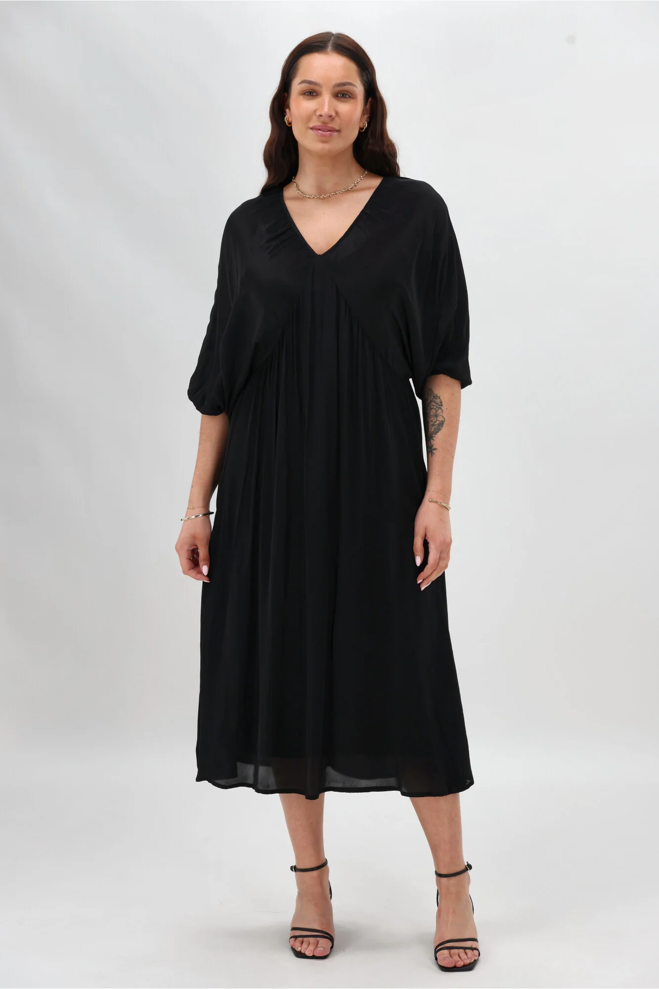 Celebration By Shine On Lorna Blouson Dress Black - Image 6