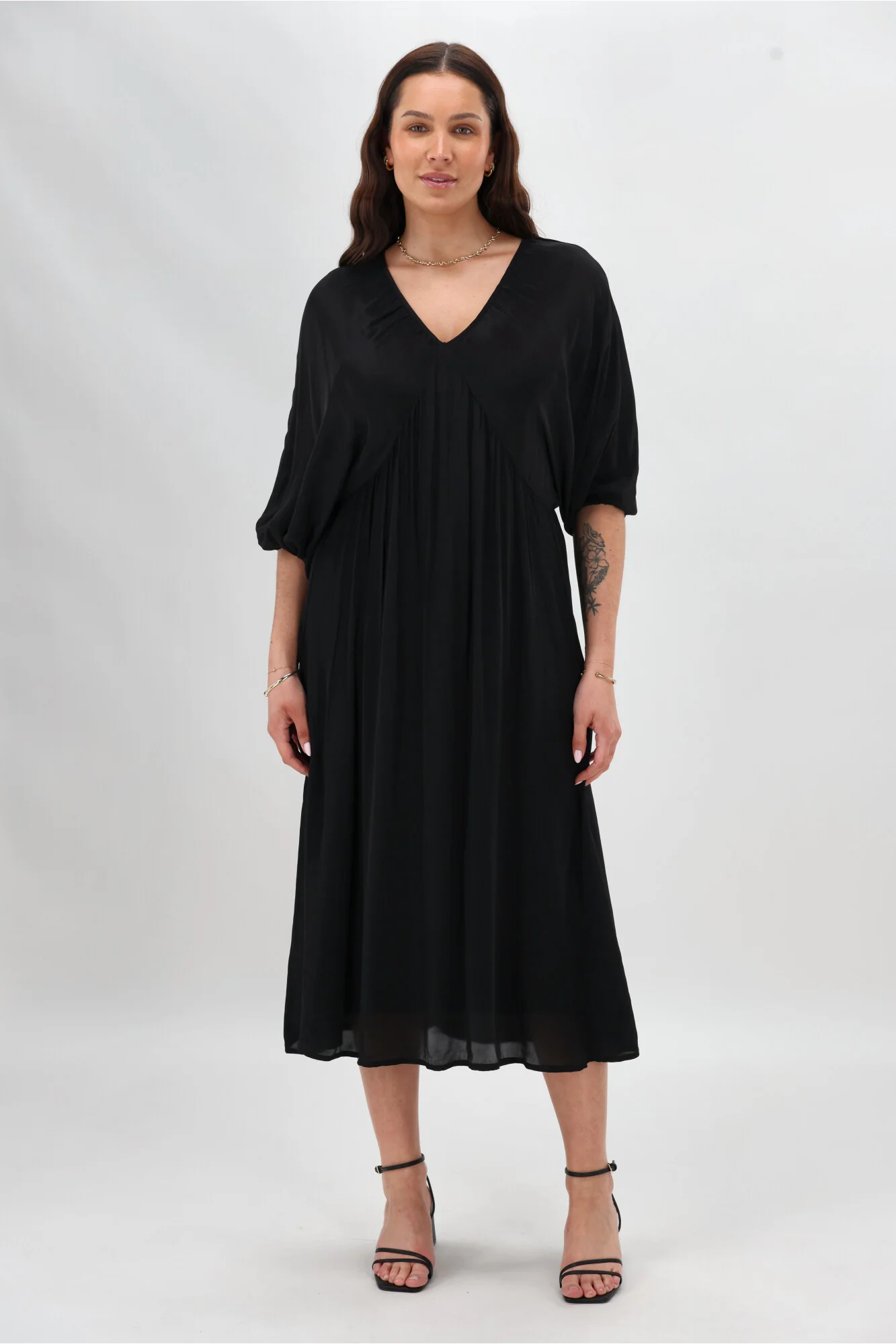 Celebration By Shine On Lorna Blouson Dress Black - Image 8