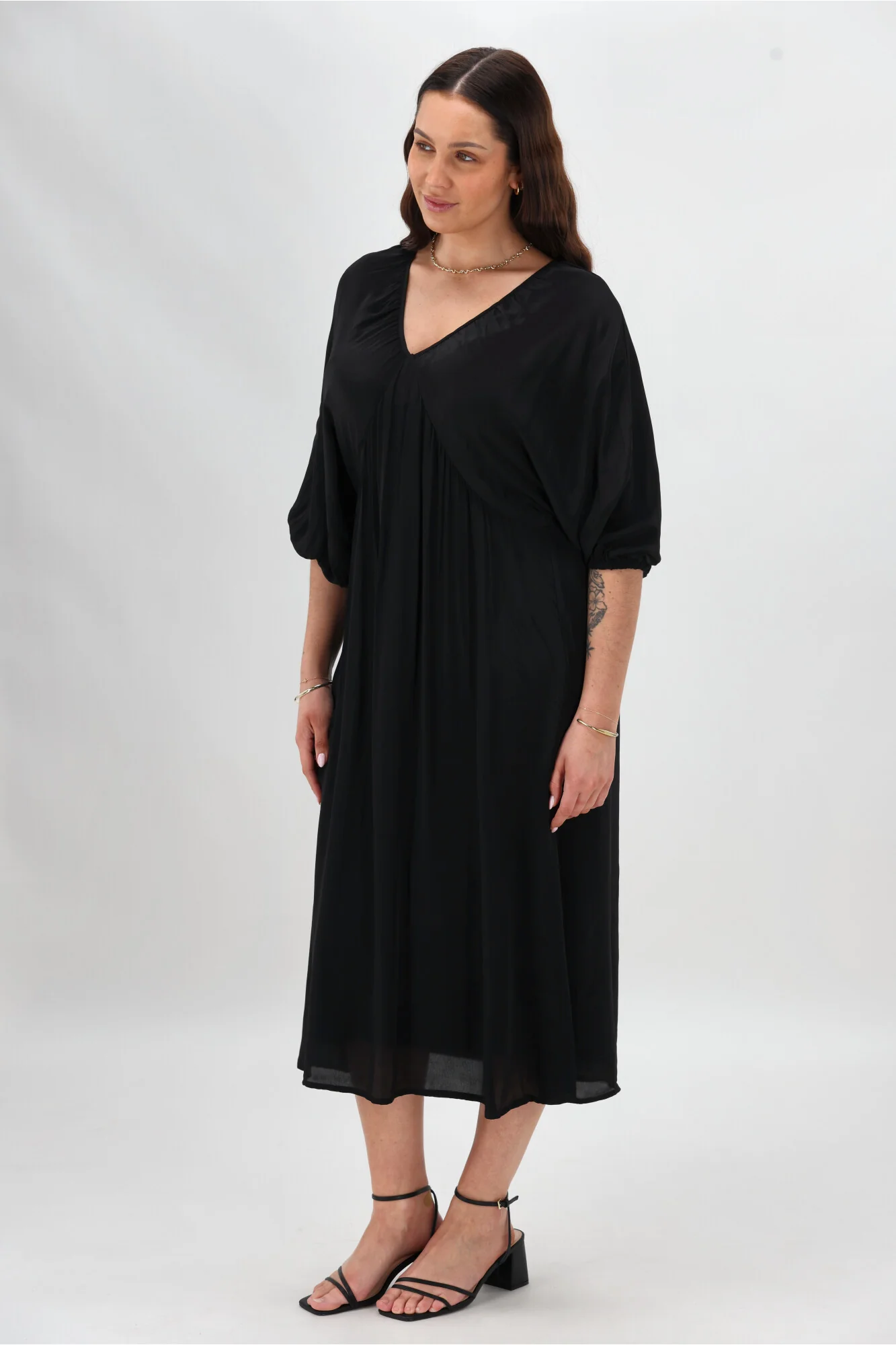 Celebration By Shine On Lorna Blouson Dress Black - Image 9