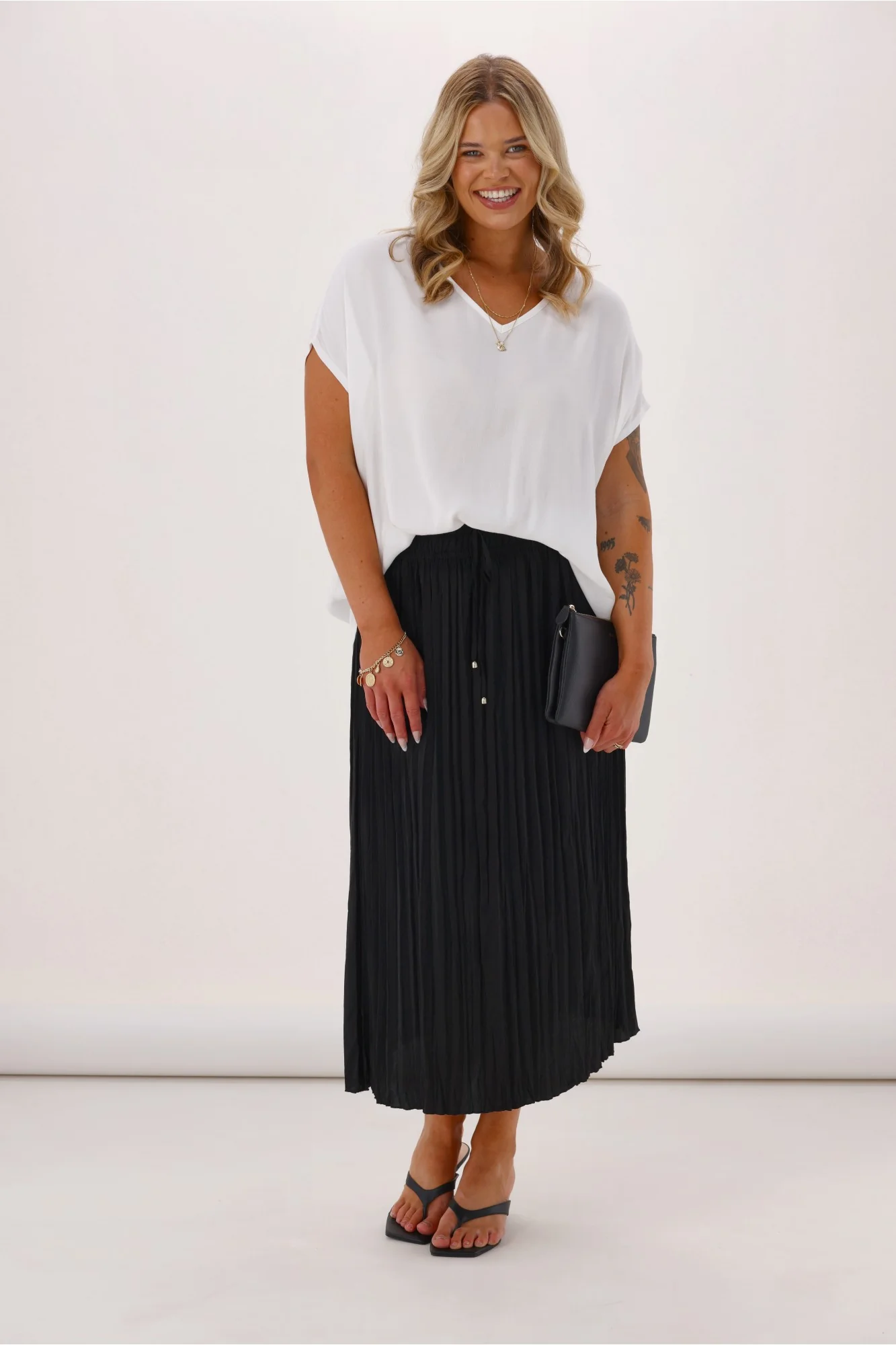 Celebration Connor Sateen Skirt Black - Image 2
