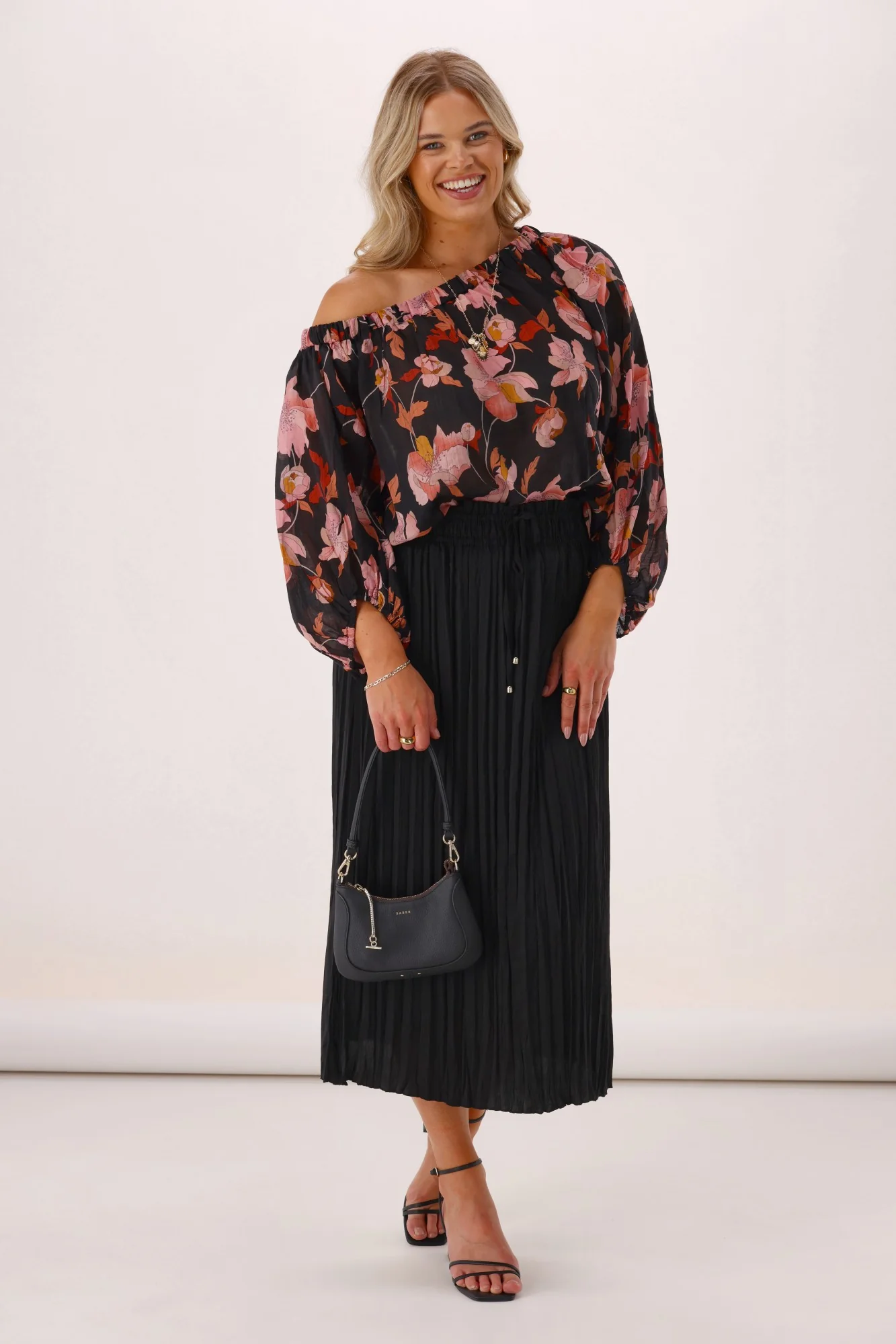 Celebration Connor Sateen Skirt Black - Image 4