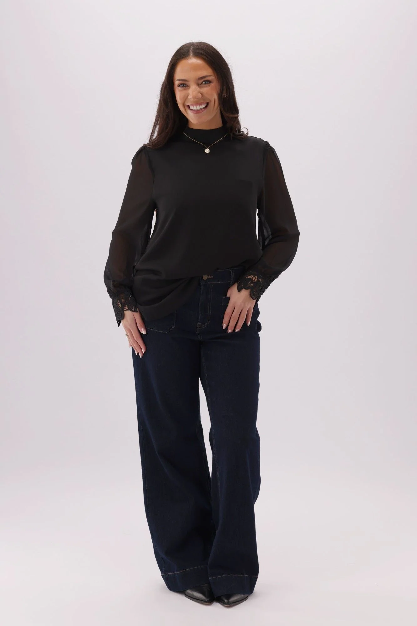 Celebration Halo Blouse Black - Image 3