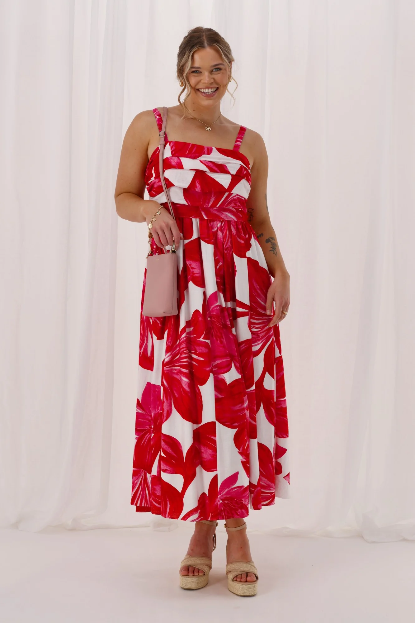 Celebration Lyra Hibiscus Print Dress Floral - Image 3