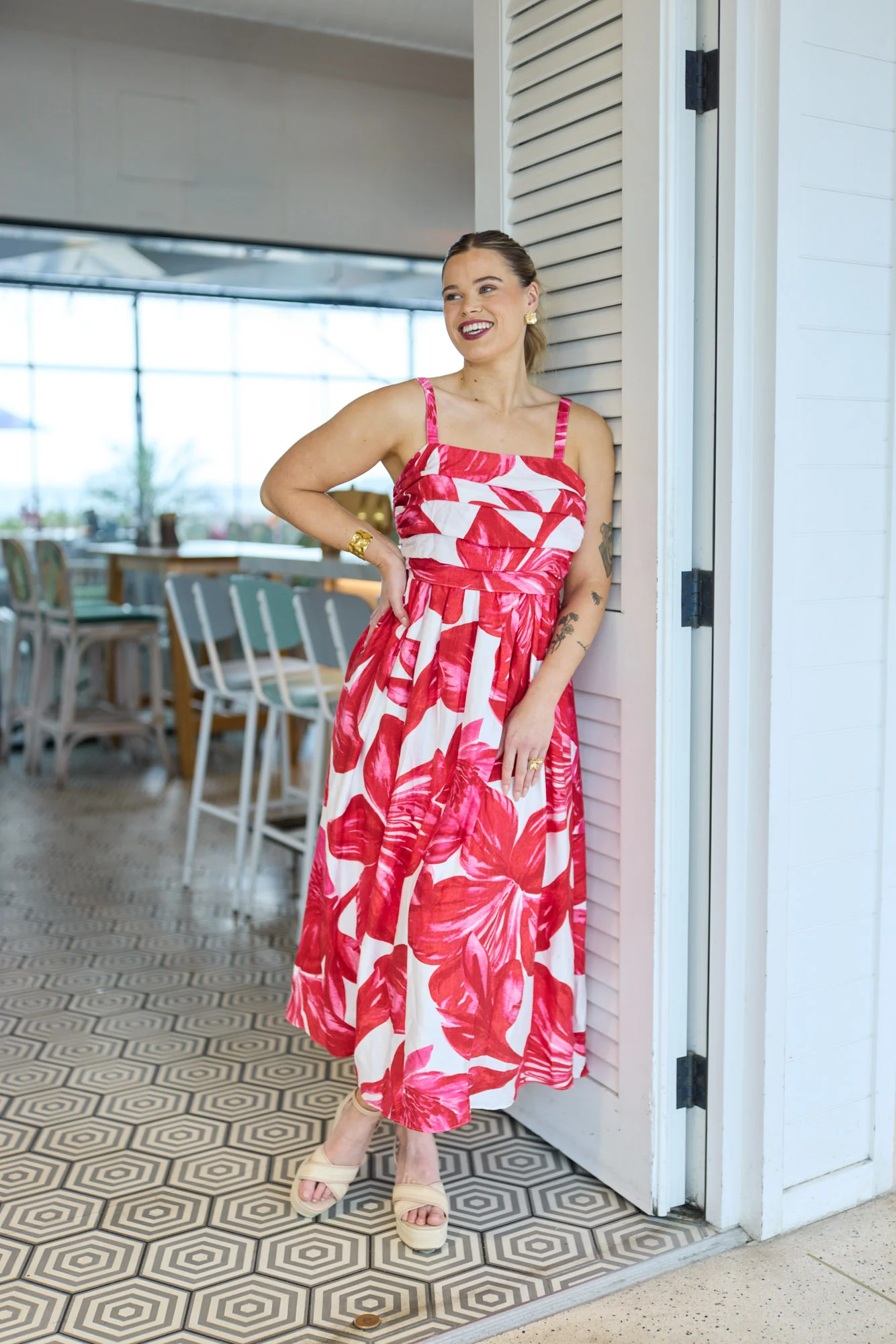 Celebration Lyra Hibiscus Print Dress Floral - Image 4