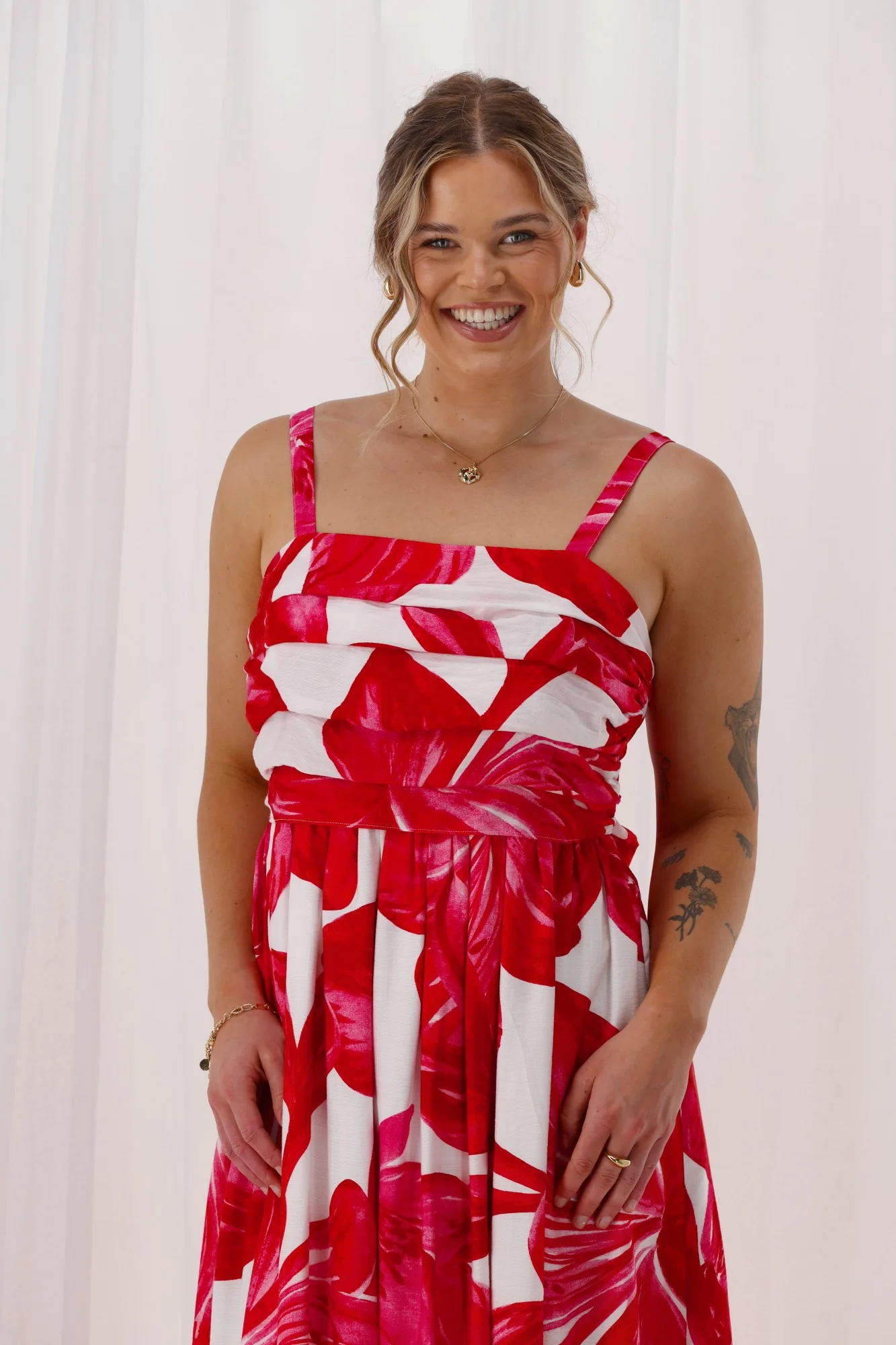 Celebration Lyra Hibiscus Print Dress Floral - Image 6