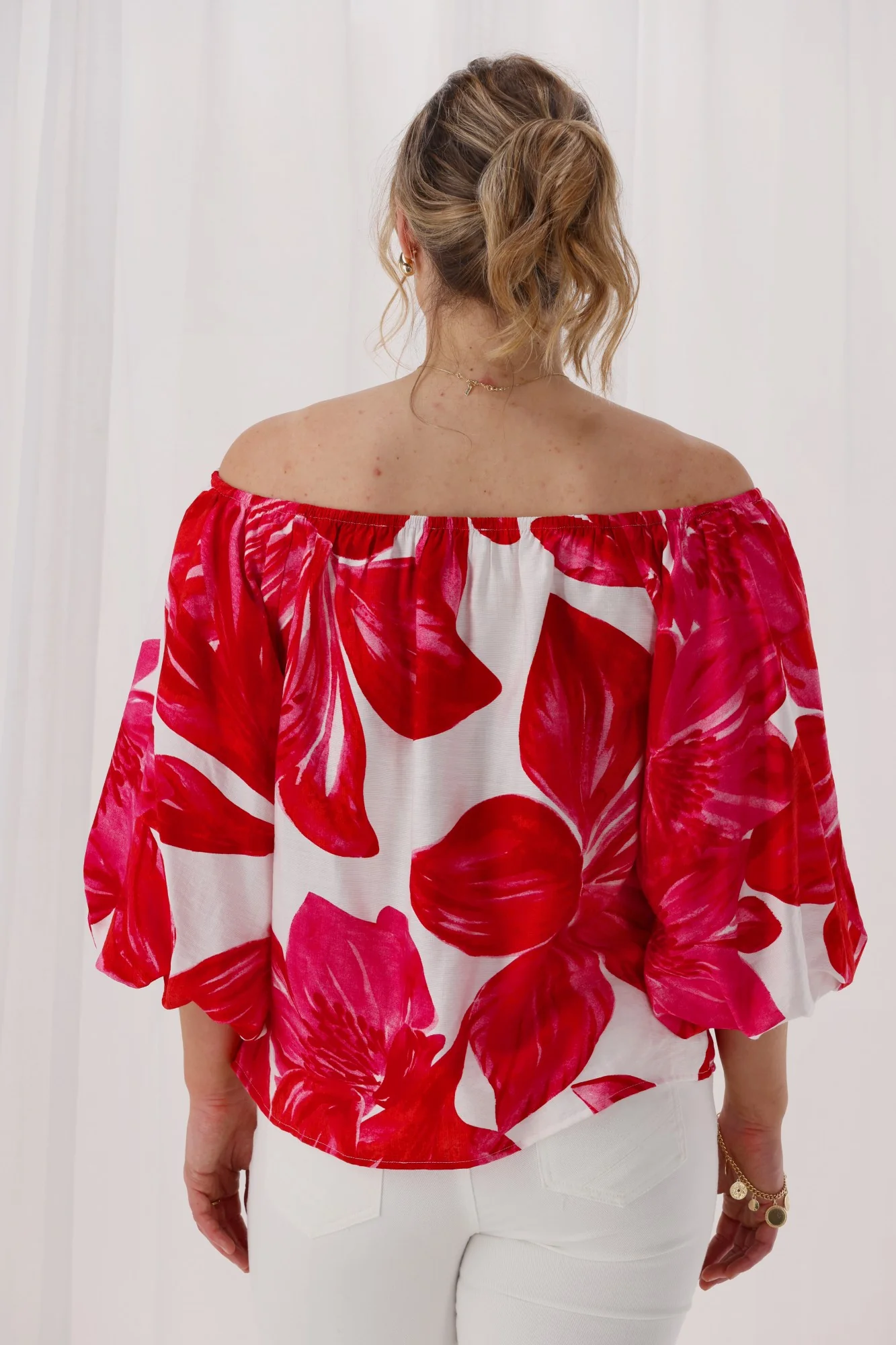 Celebration Lyra Off The Shoulder Top Floral - Image 10