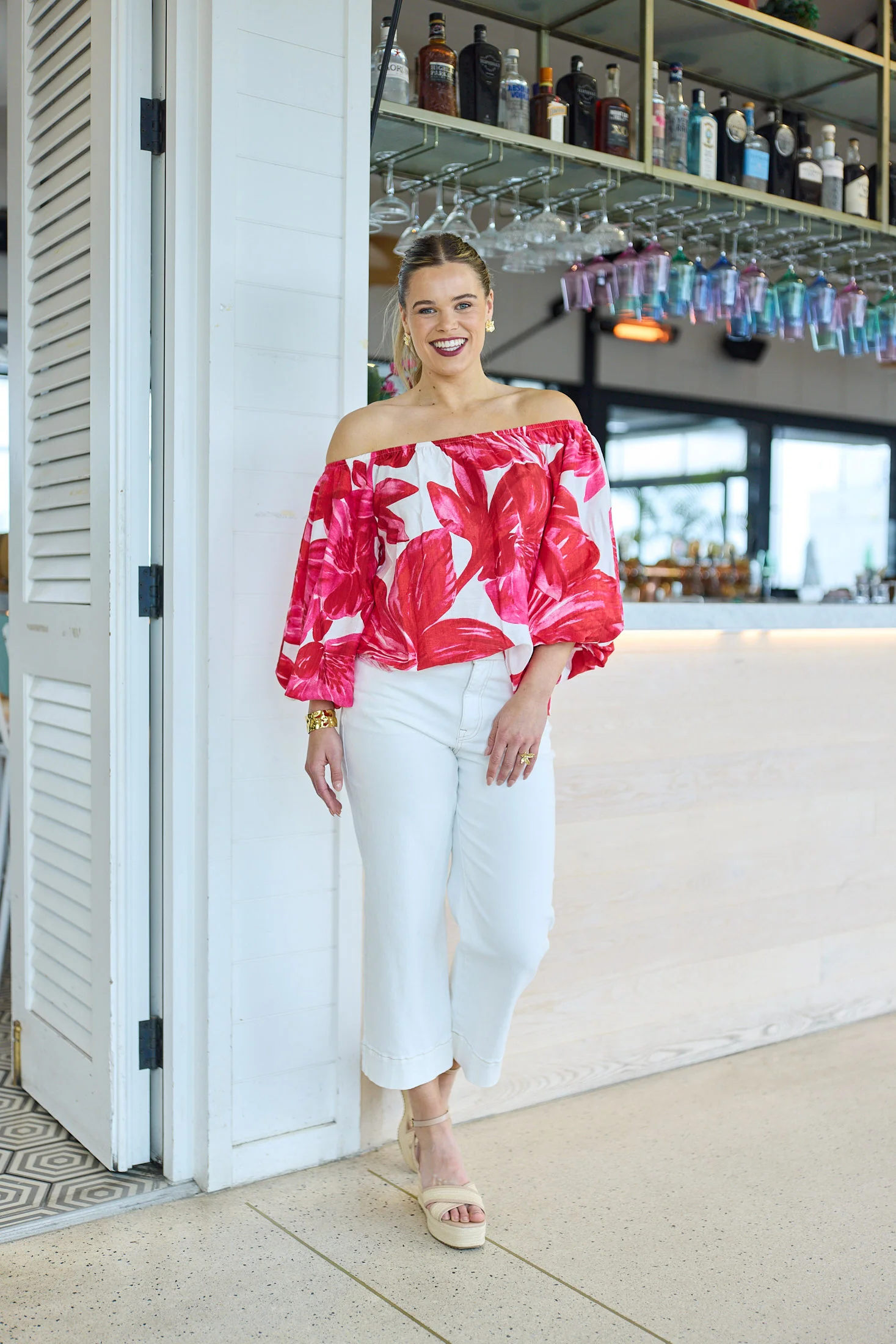 Celebration Lyra Off The Shoulder Top Floral - Image 5
