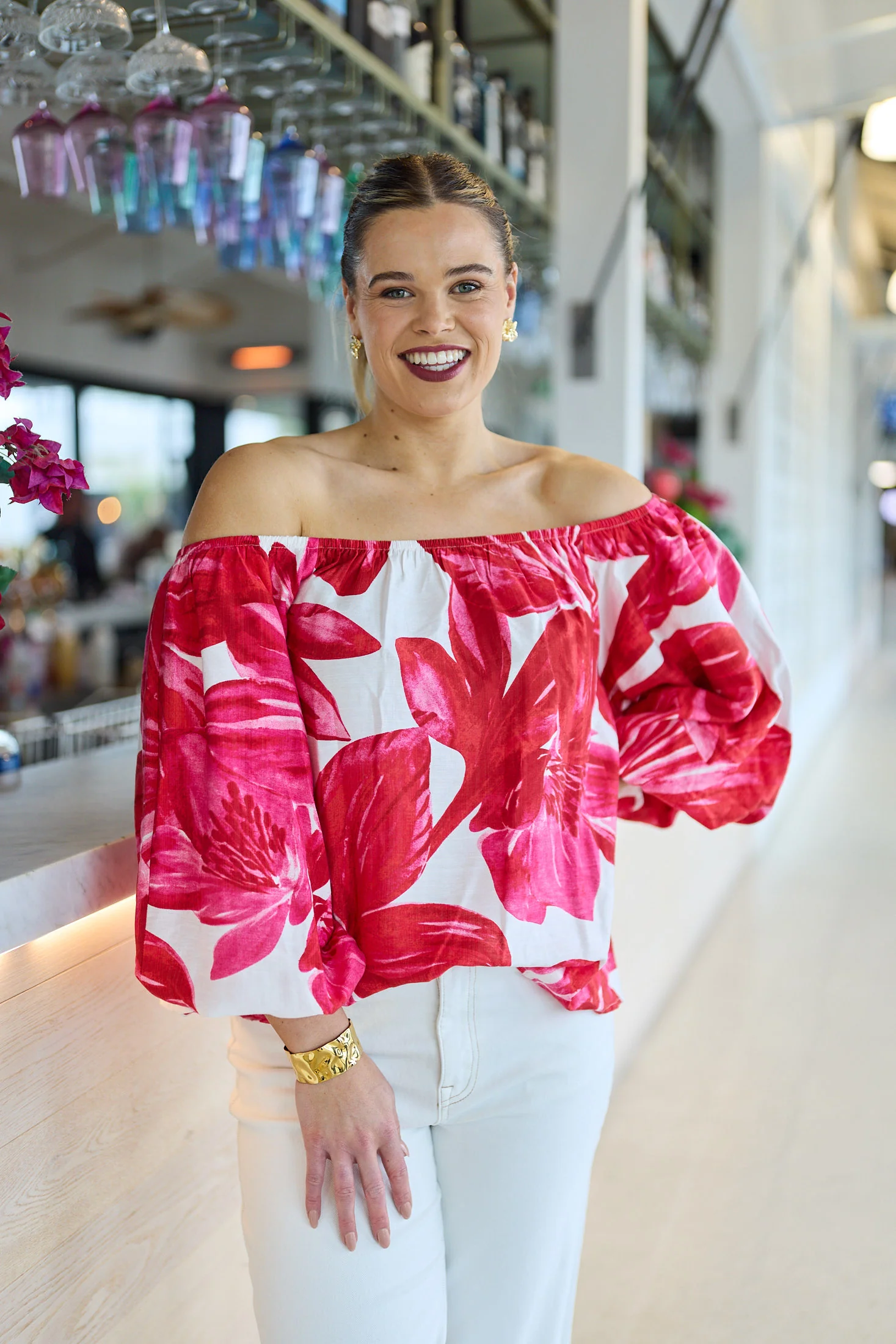 Celebration Lyra Off The Shoulder Top Floral - Image 6