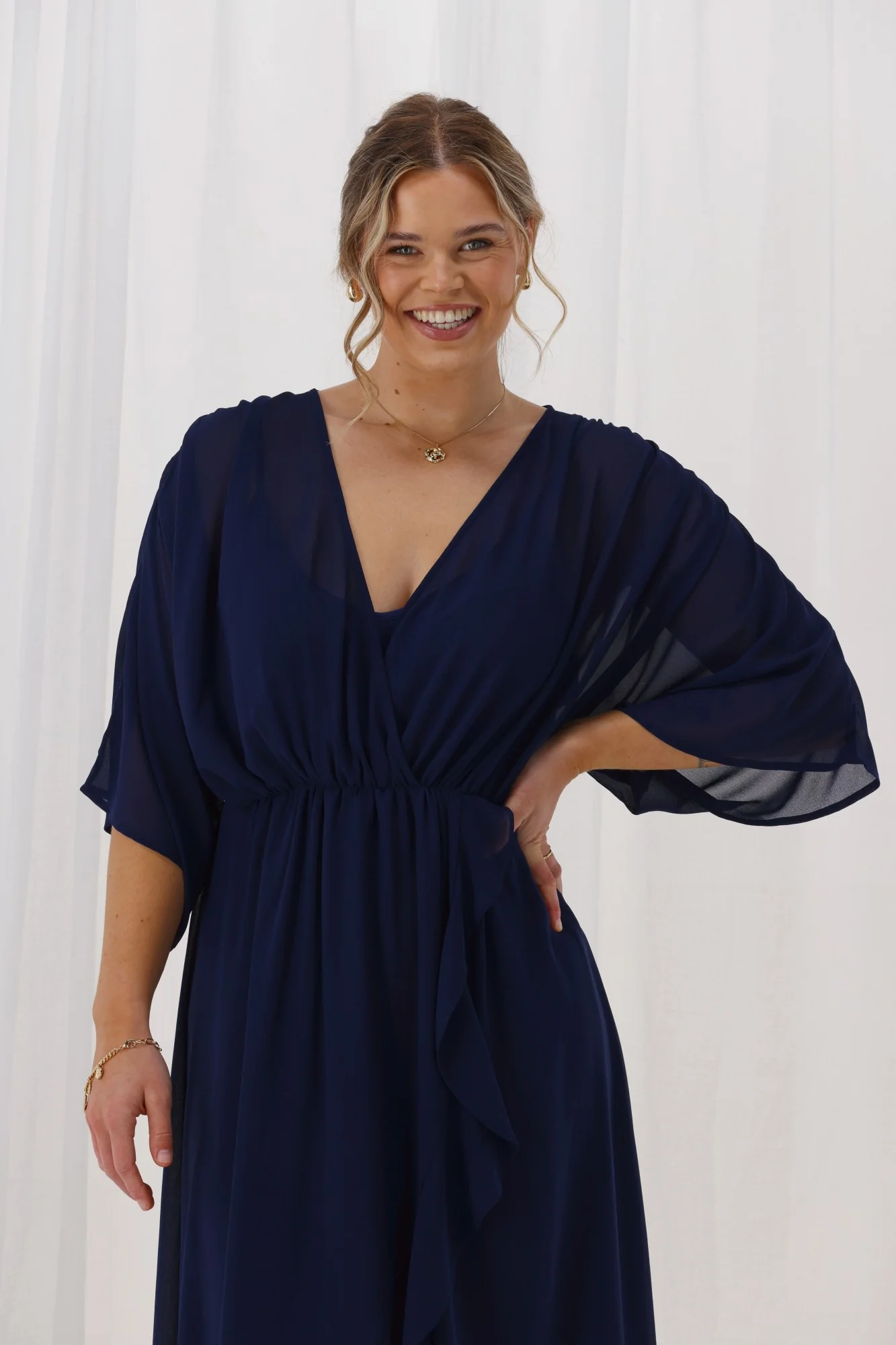 Celebration Opal Wrap Dress Midnight - Image 2