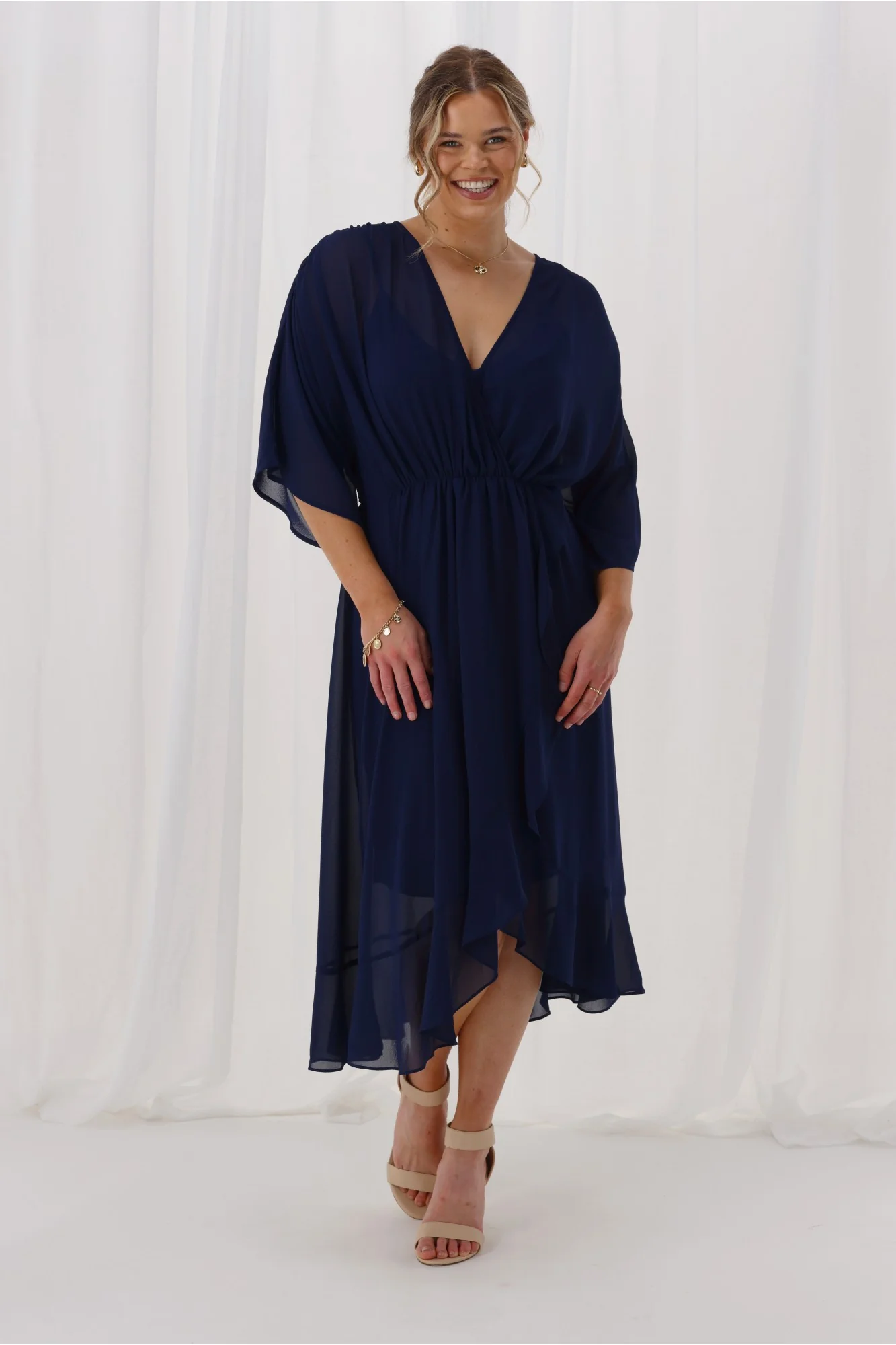 Celebration Opal Wrap Dress Midnight - Image 5