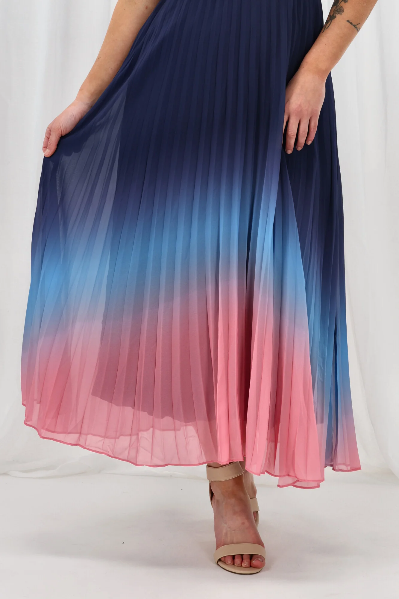 Celebration Tessa Dress Ombre Navy Pink - Image 10