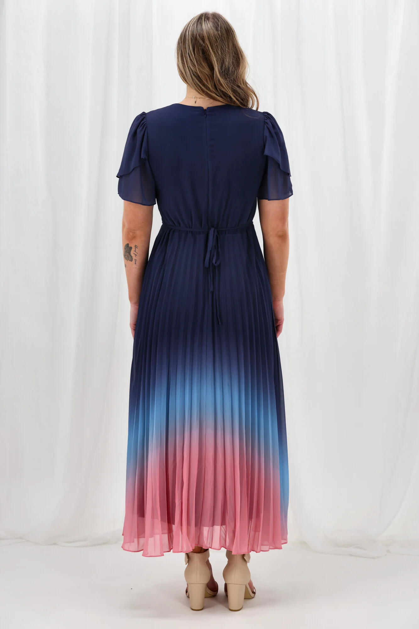 Celebration Tessa Dress Ombre Navy Pink - Image 13