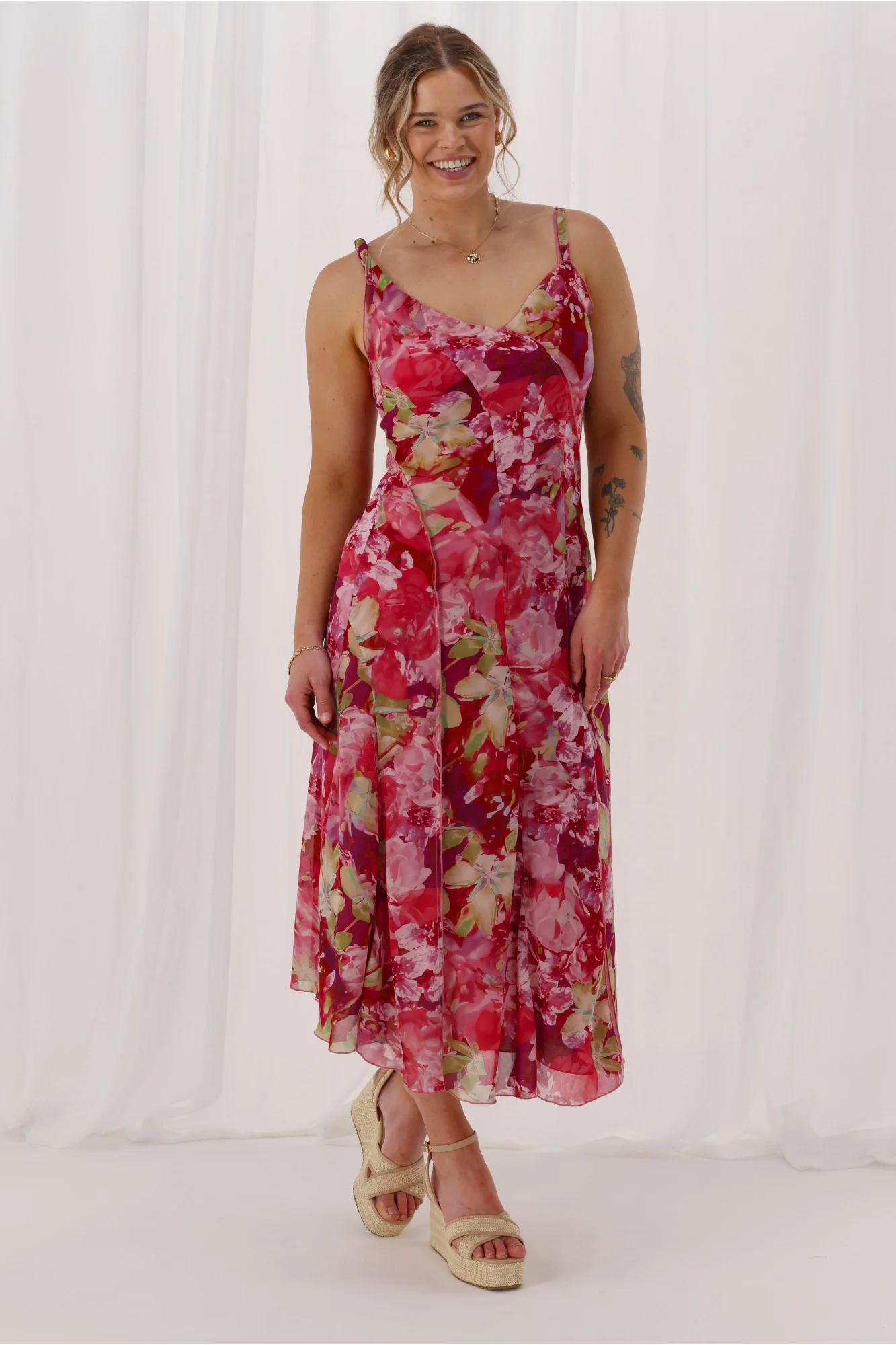 Celebration Tully Maxi Dress Pink Floral - Image 10