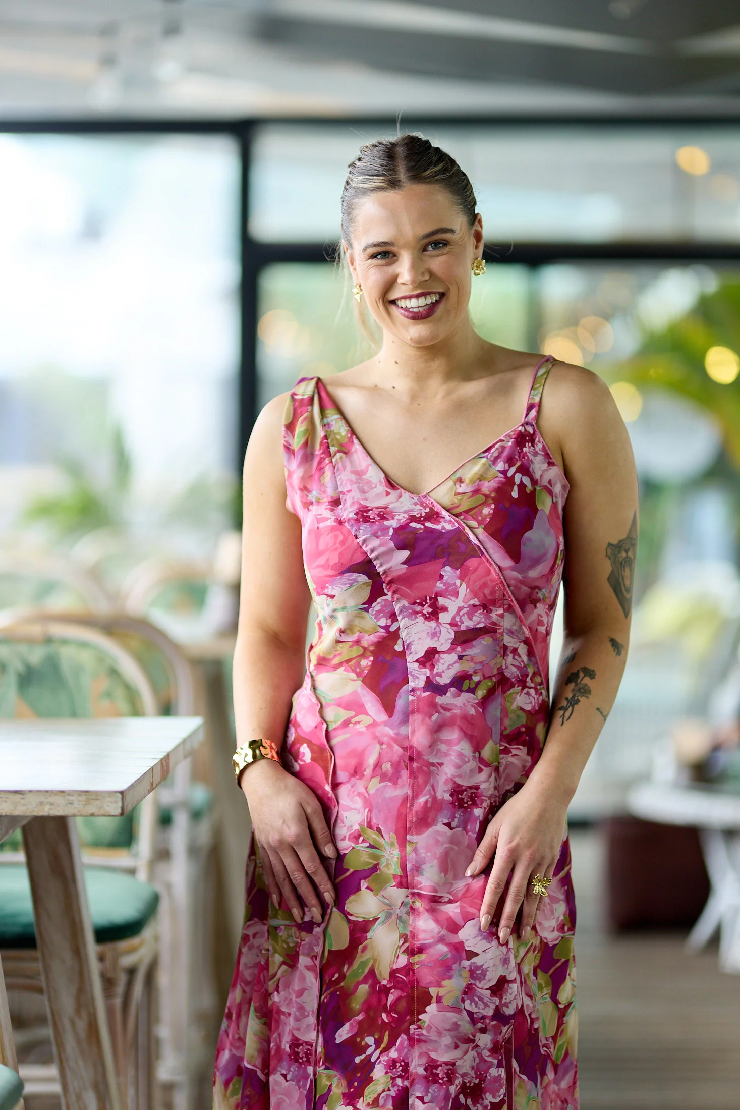 Celebration Tully Maxi Dress Pink Floral - Image 2