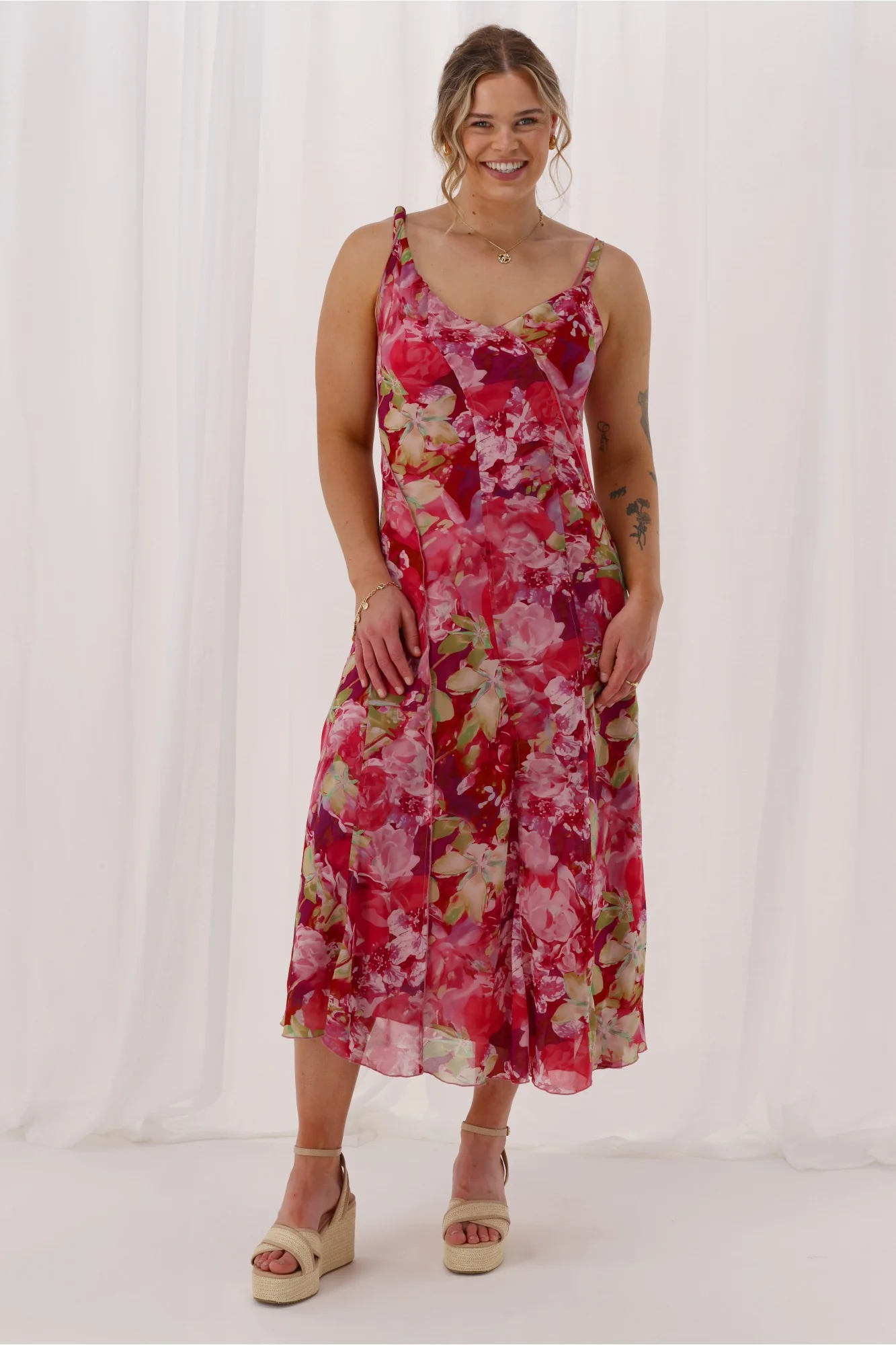 Celebration Tully Maxi Dress Pink Floral - Image 7