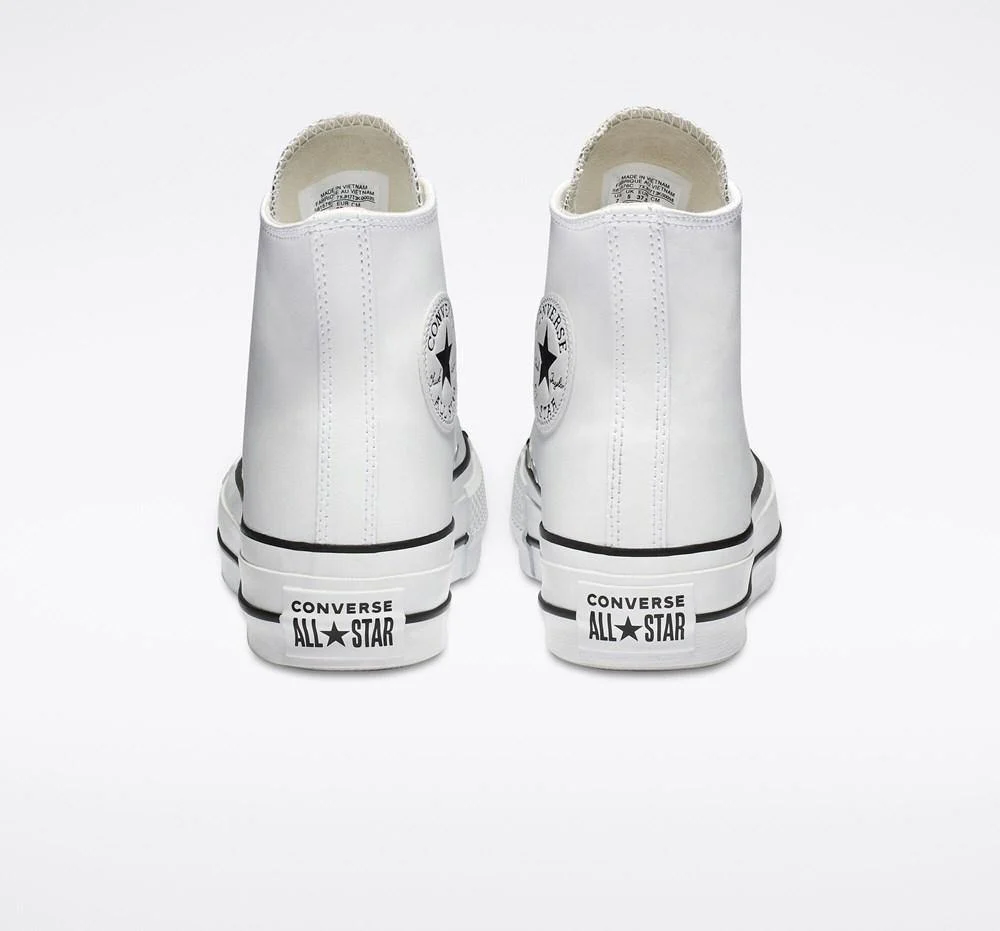 Converse Chuck Taylor All Star Lift Leather High White - Image 3