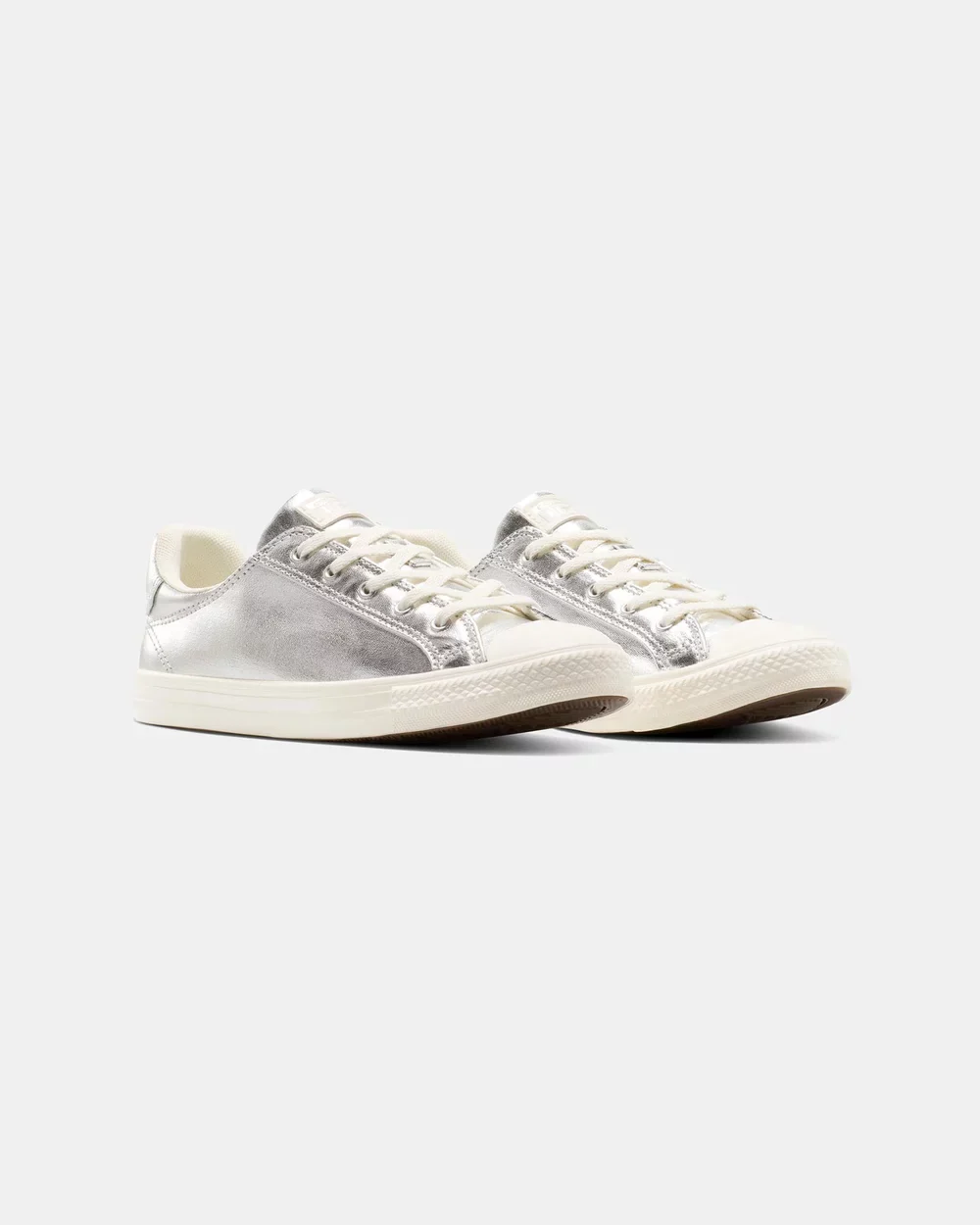 Converse Chuck Taylor All Star Women's Dainty Lucky Metallic Silver Metallic Egret