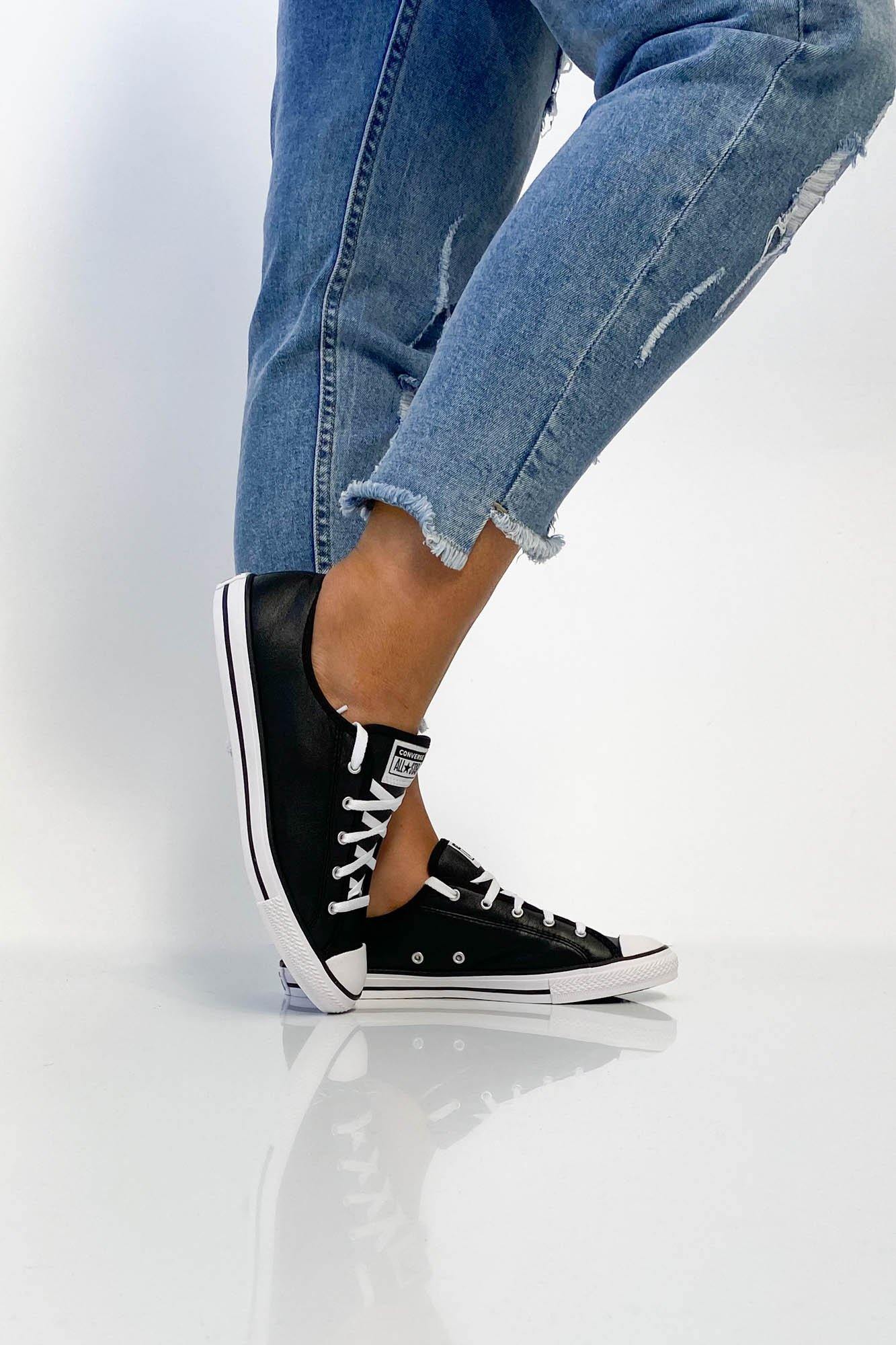 Converse Chuck Taylor Dainty Leather Low Black - Image 6