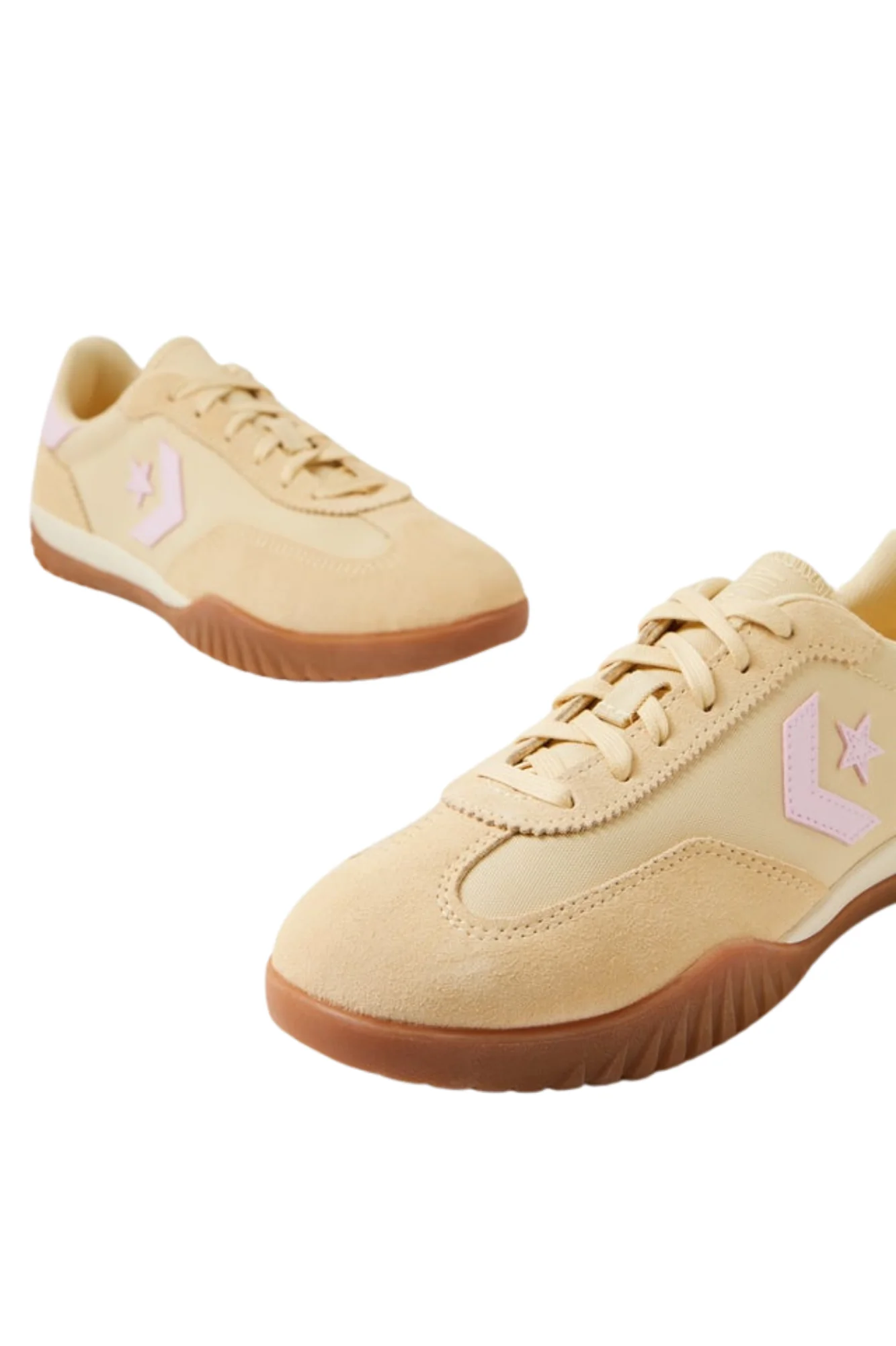 Converse Run Star Trainer Suede Golden View New Found Bloom Gum - Image 2