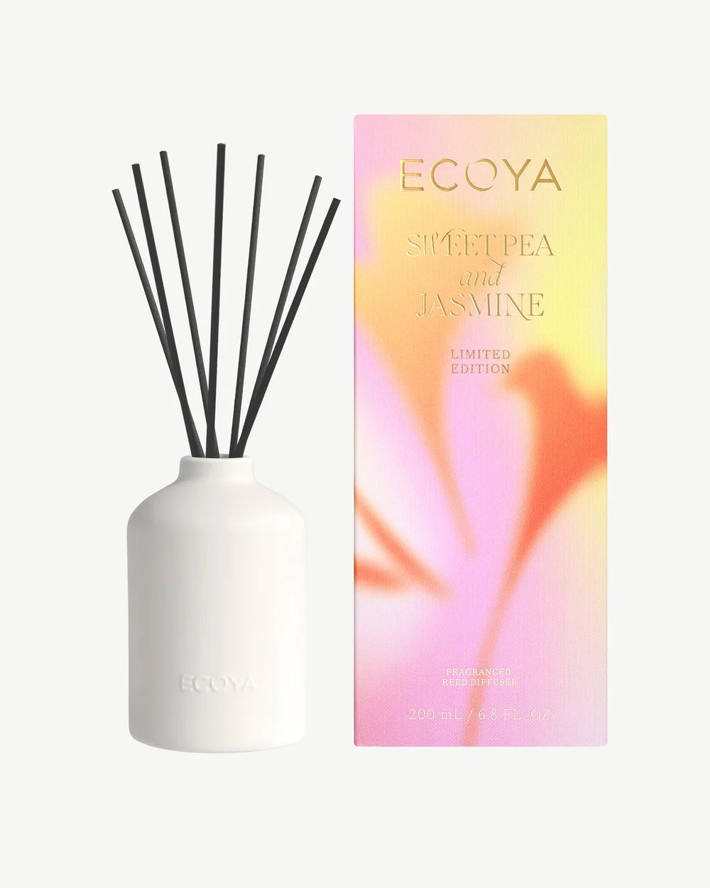 Ecoya Ceramic Diffuser Sweet Pea & Jasmine 200ml - Image 2