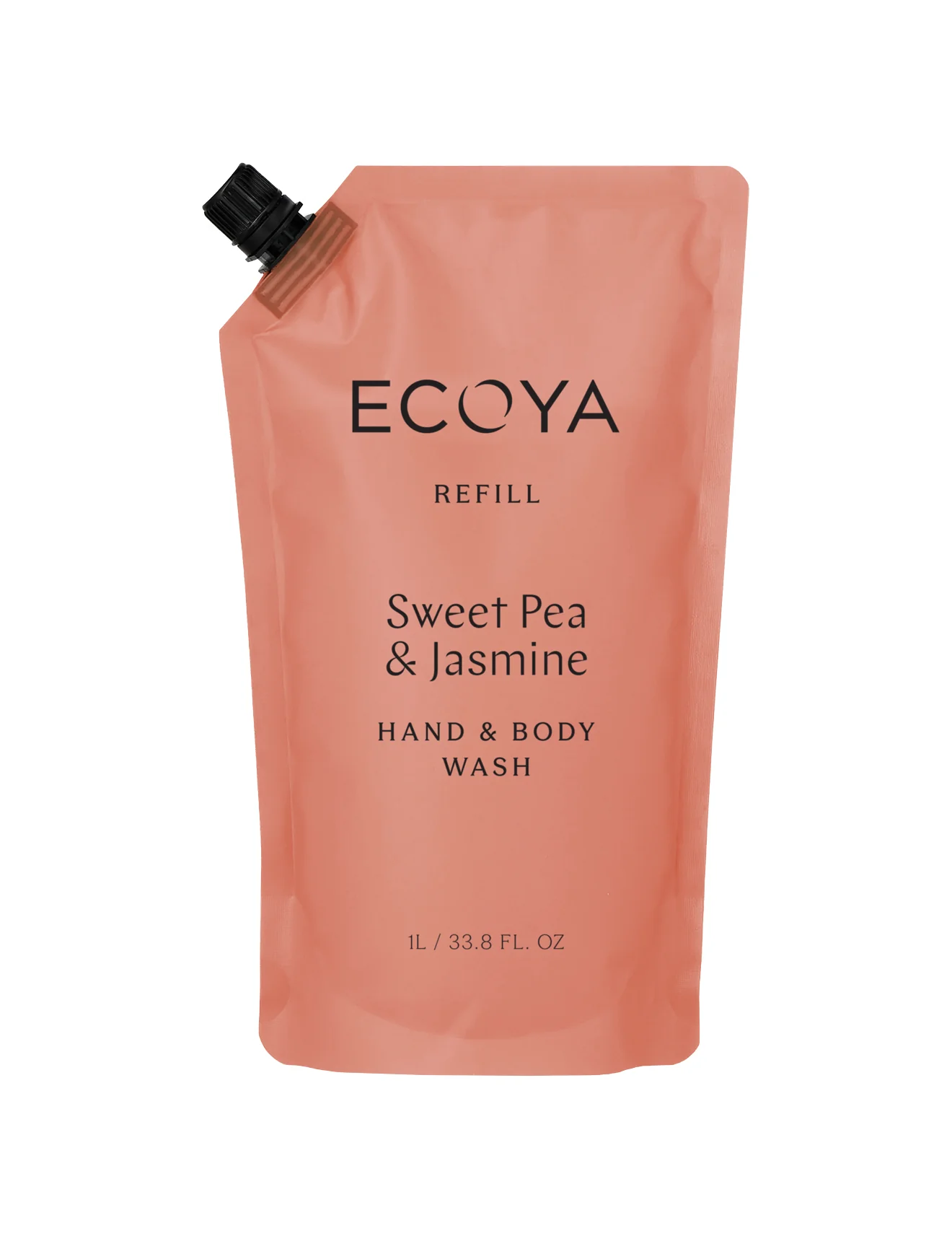 Ecoya Hand & Body Wash Refill Sweet Pea & Jasmin 1L - Image 2