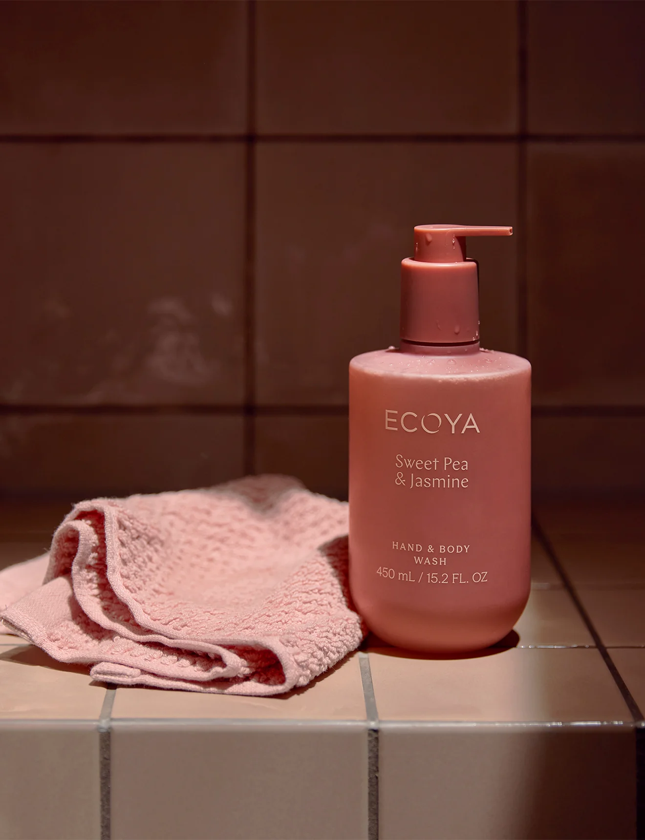 Ecoya Hand & Body Wash Sweet Pea & Jasmin 450ml