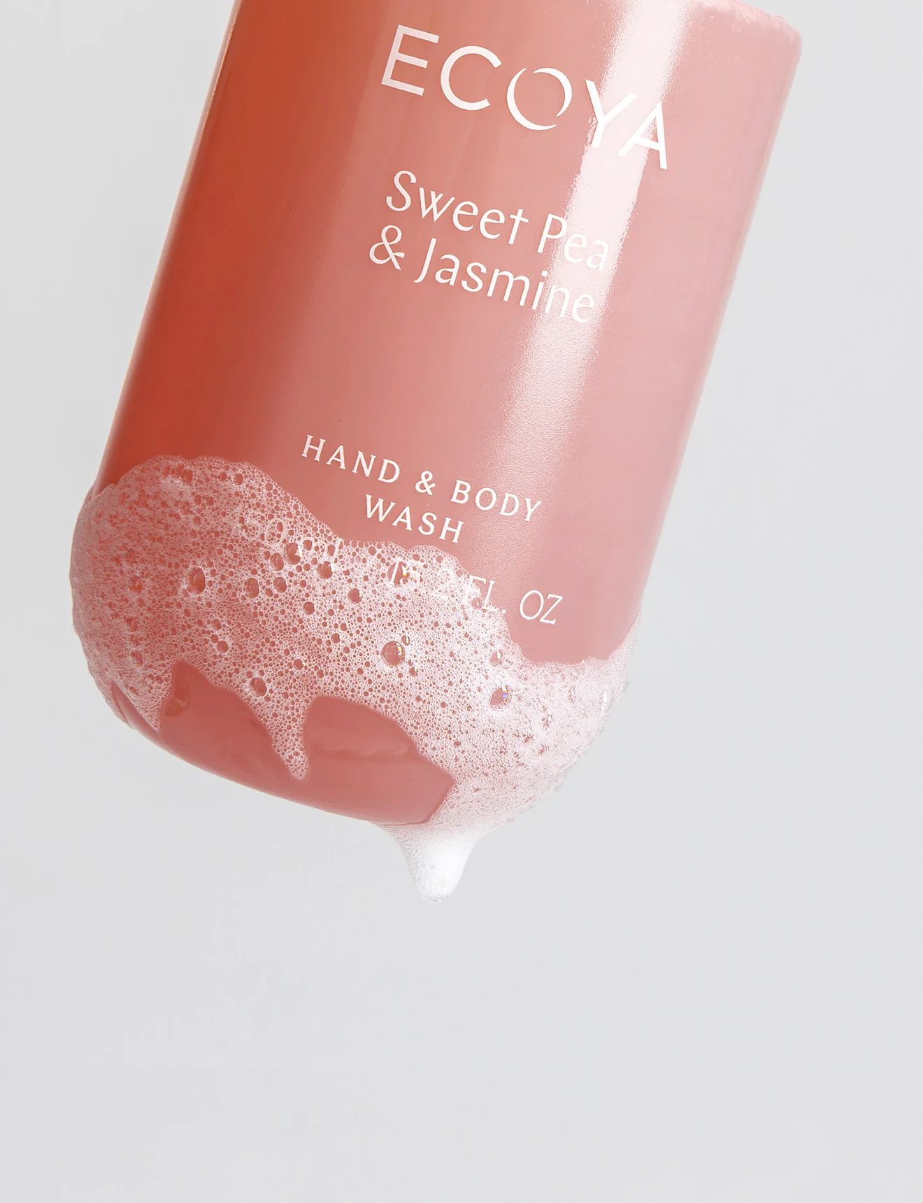 Ecoya Hand & Body Wash Sweet Pea & Jasmin 450ml - Image 3