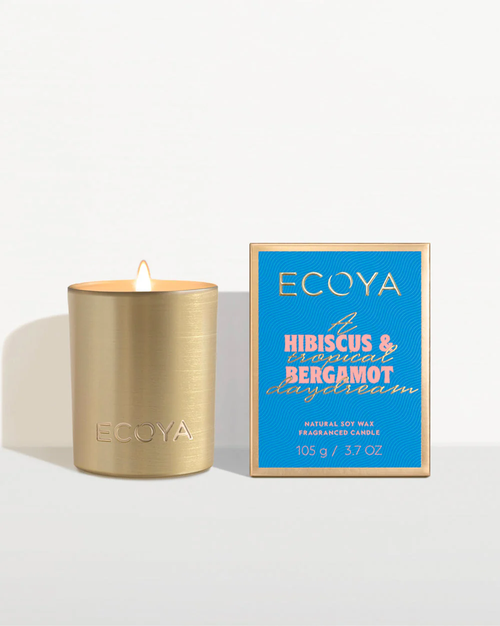 Ecoya Hibiscus & Bergamont Mini Goldie Candle 105g