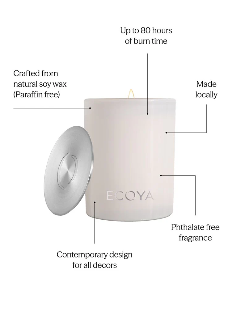 Ecoya Madison Candle Sea Salt & Coconut - Image 2