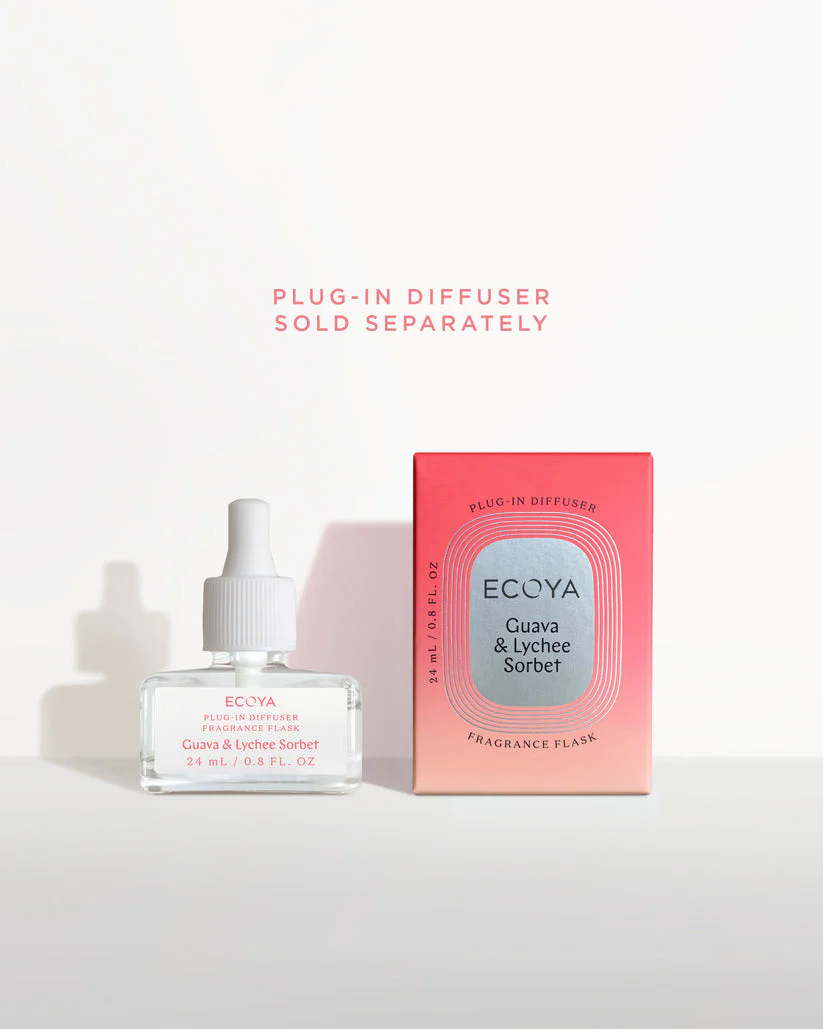 Ecoya Plug-In Diffuser Fragrance Flask Guava & Lychee Sorbet