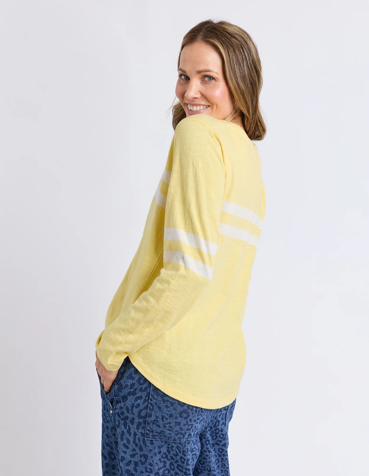 Elm Adora L/S Tee Pale Lemon - Image 6