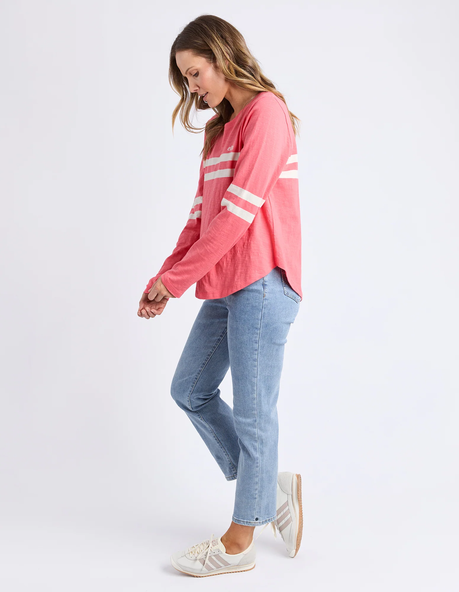 Elm Adora Long Sleeve Tee Cosy Coral - Image 5