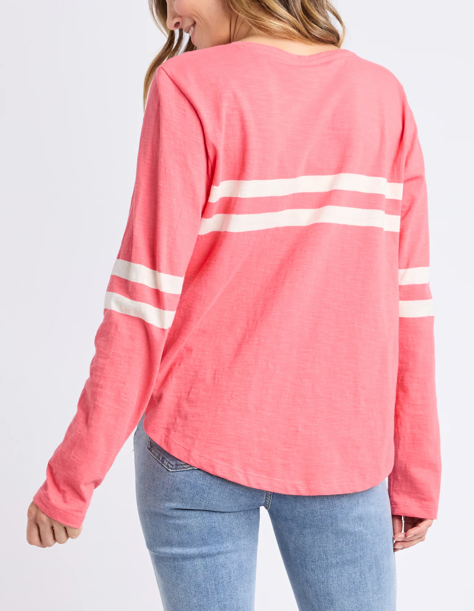Elm Adora Long Sleeve Tee Cosy Coral - Image 6