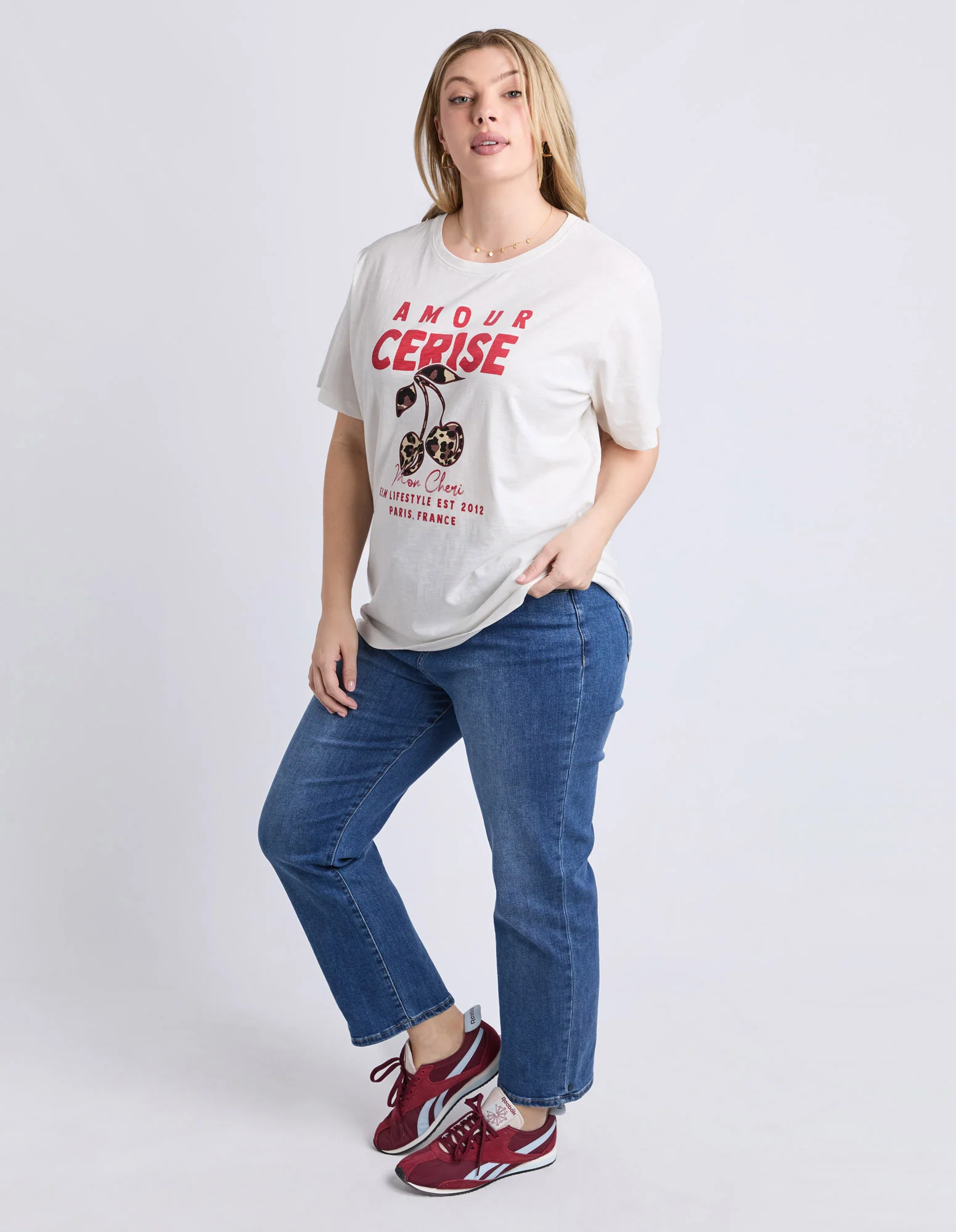 Elm Armour Cerise Tee Marshmallow - Image 7