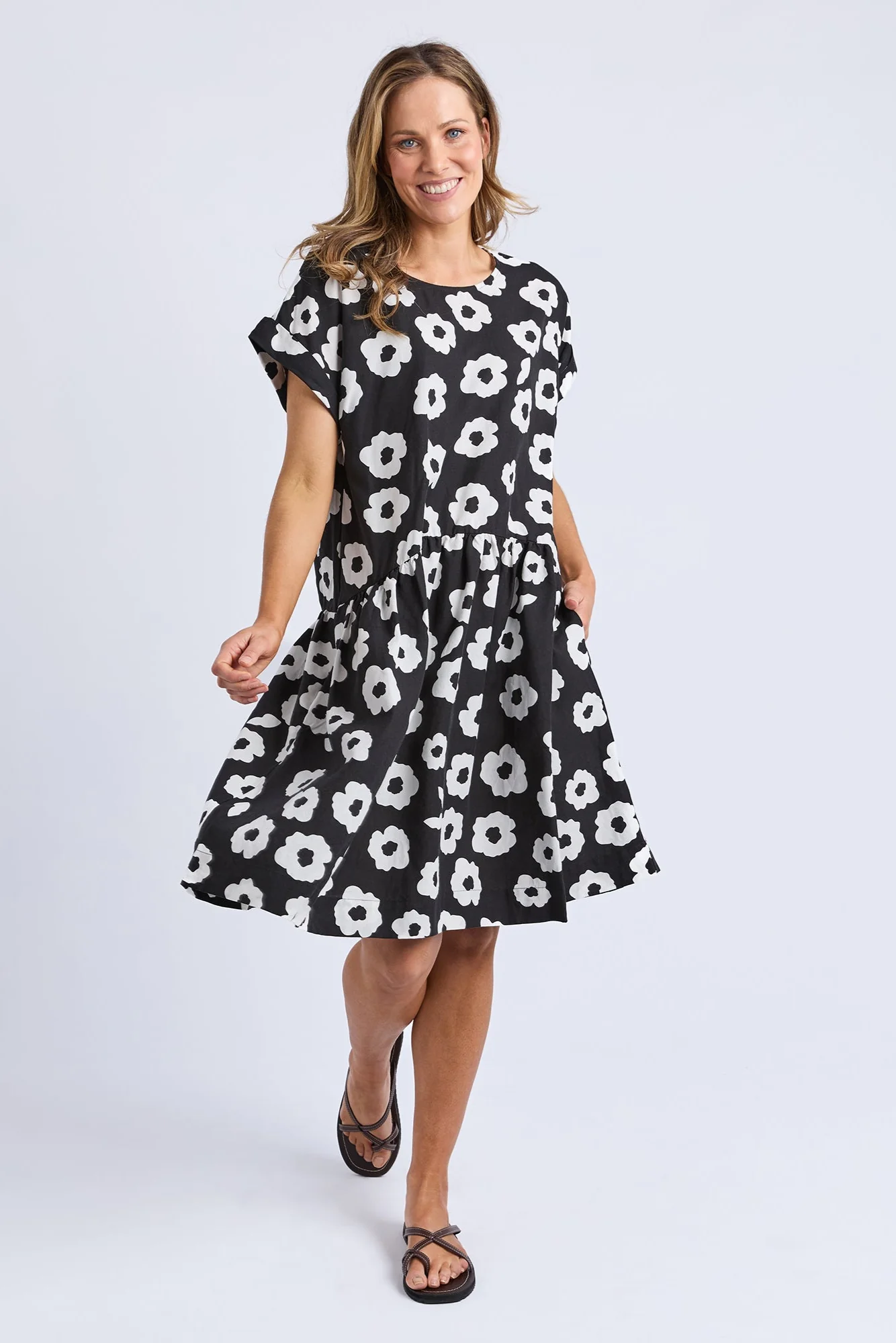 Elm Azalea Midi Dress Black - Image 3