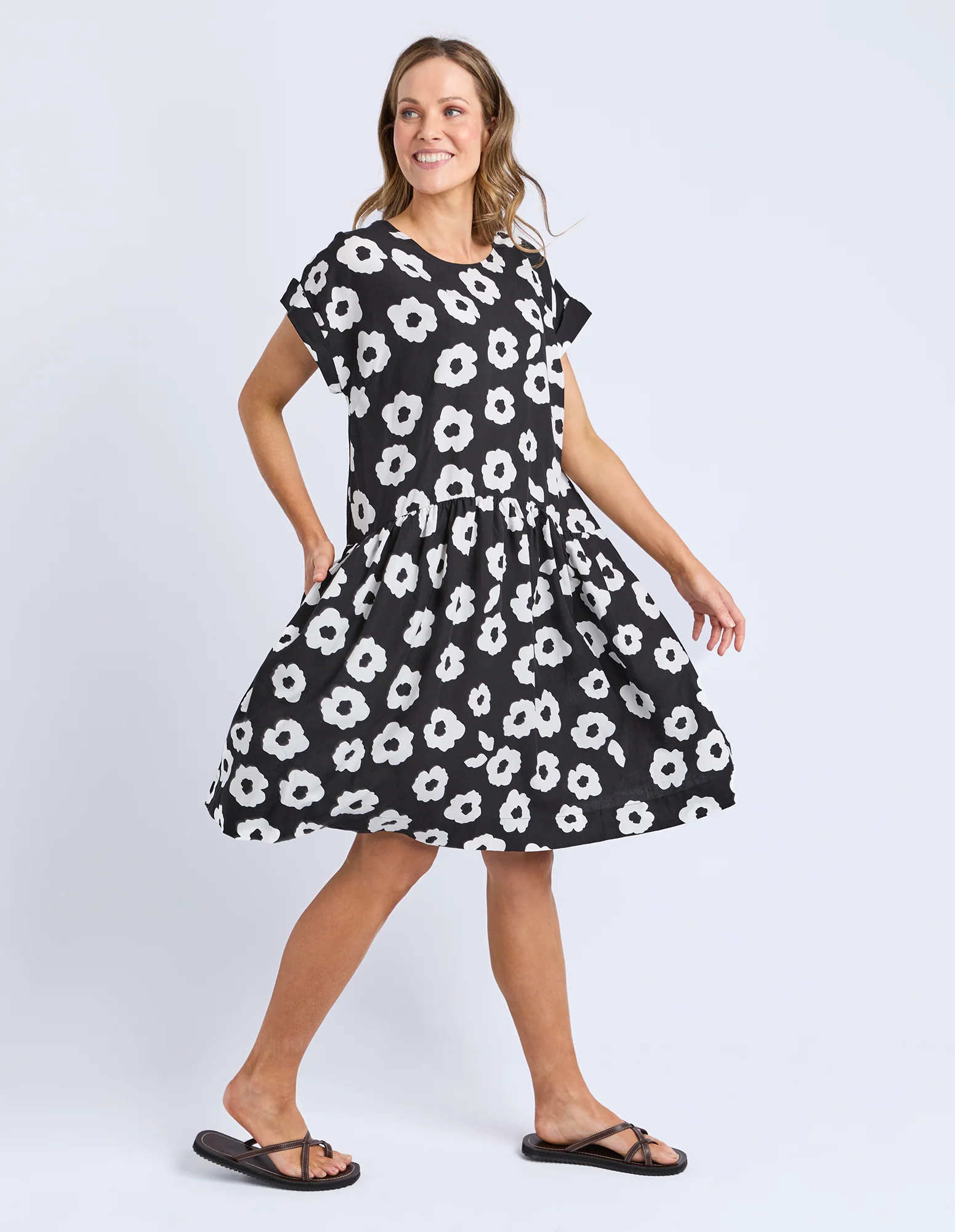 Elm Azalea Midi Dress Black - Image 5